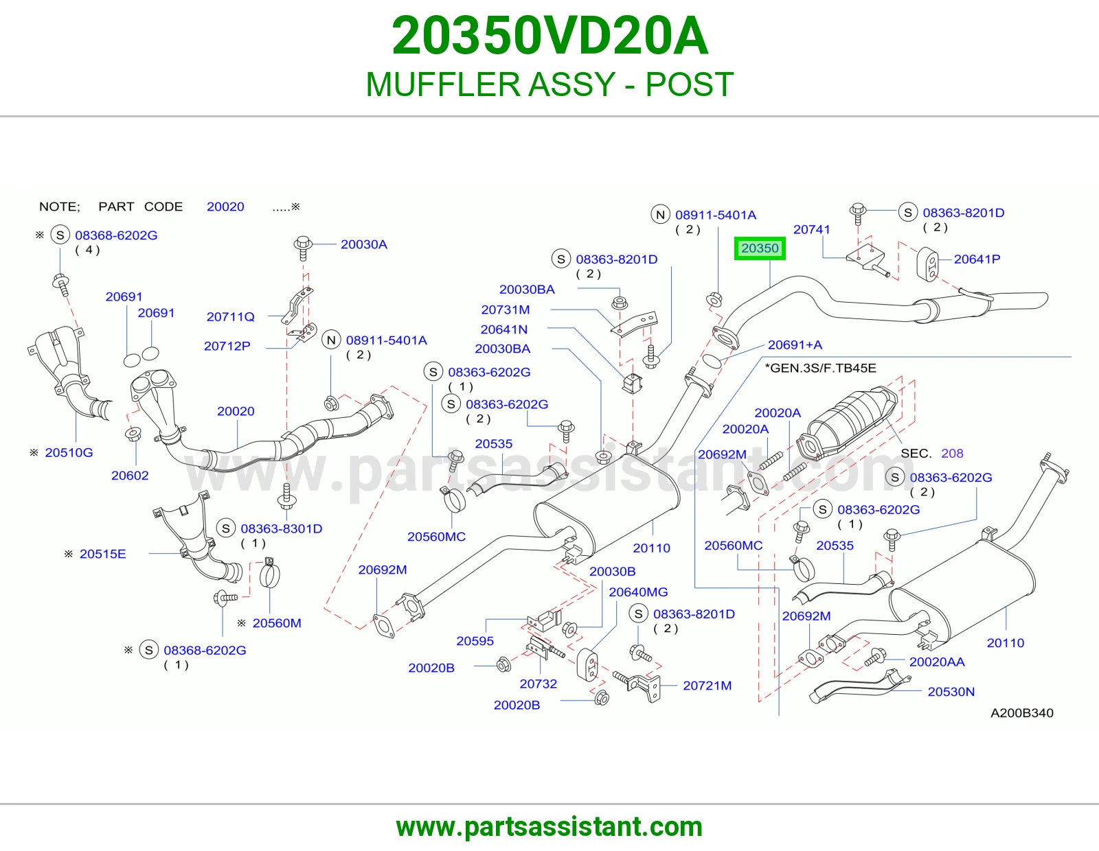 ماصوره كنداسه 20350VD20A