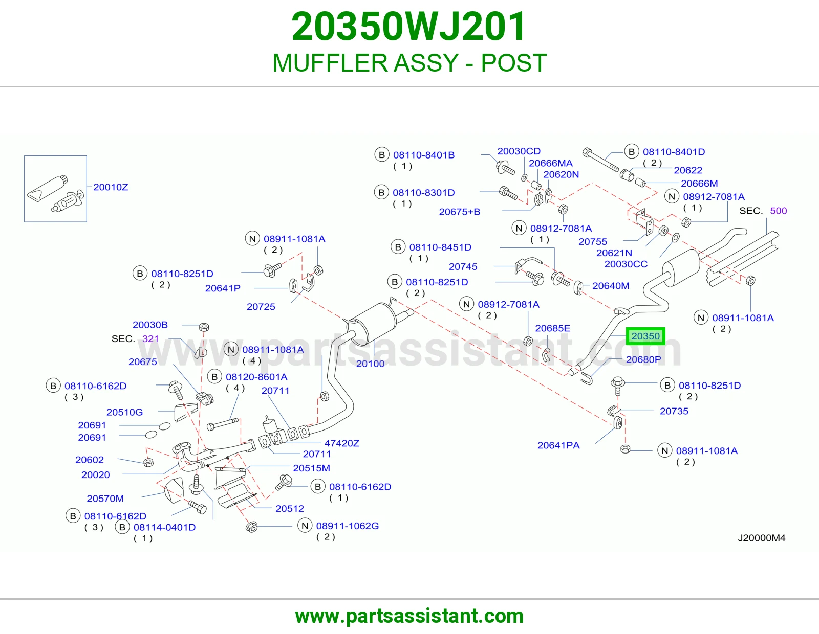 ماصوره كنداسه 20350WJ201