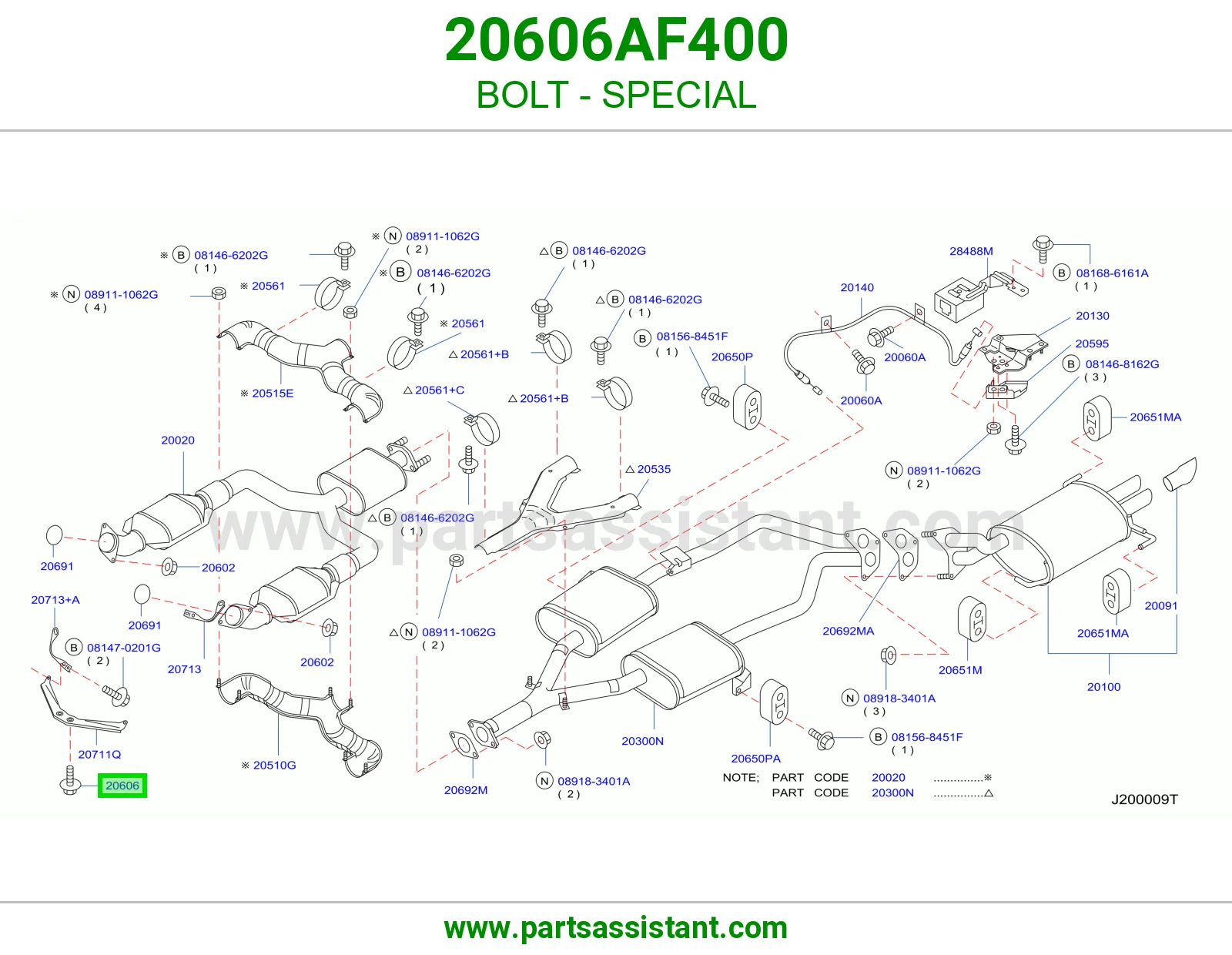 مسمار خاص 20606AF400