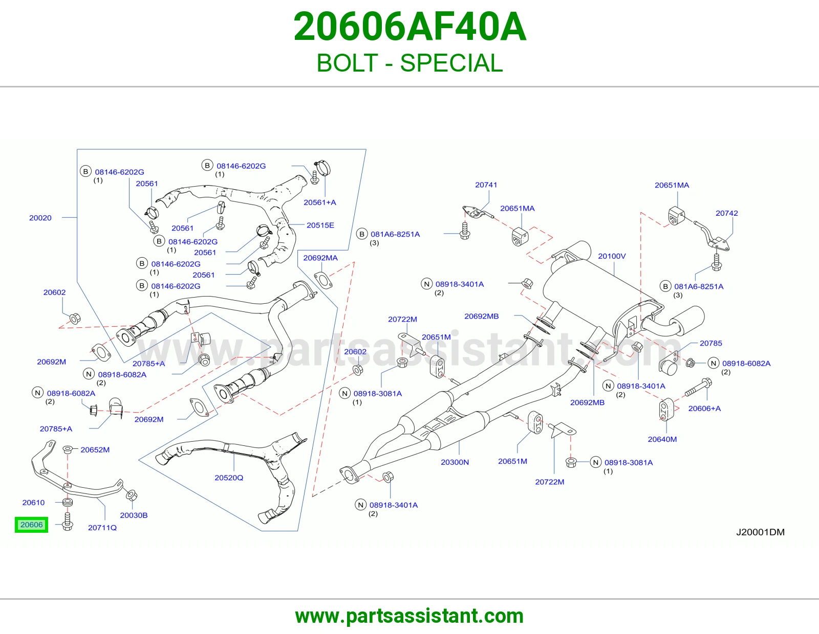 مسمار خاص 20606AF40A