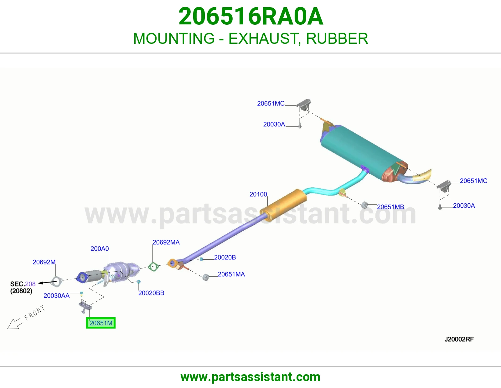 كرسي شكمان ربل 206516RA0A