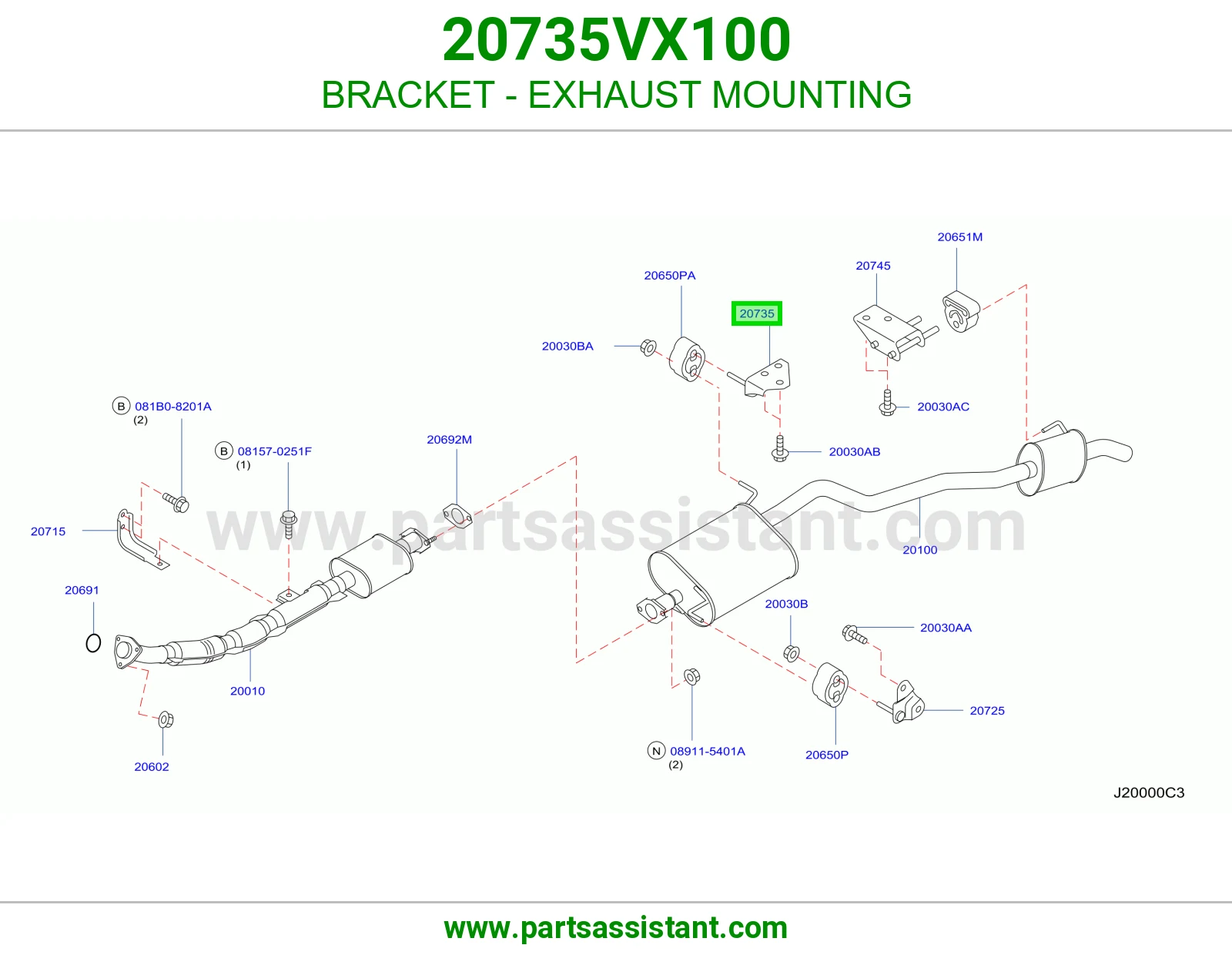 قاعدة شكمان 20735VX100