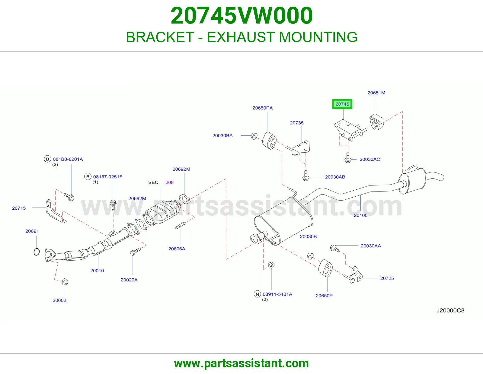 قاعدة شكمان 20745VW000