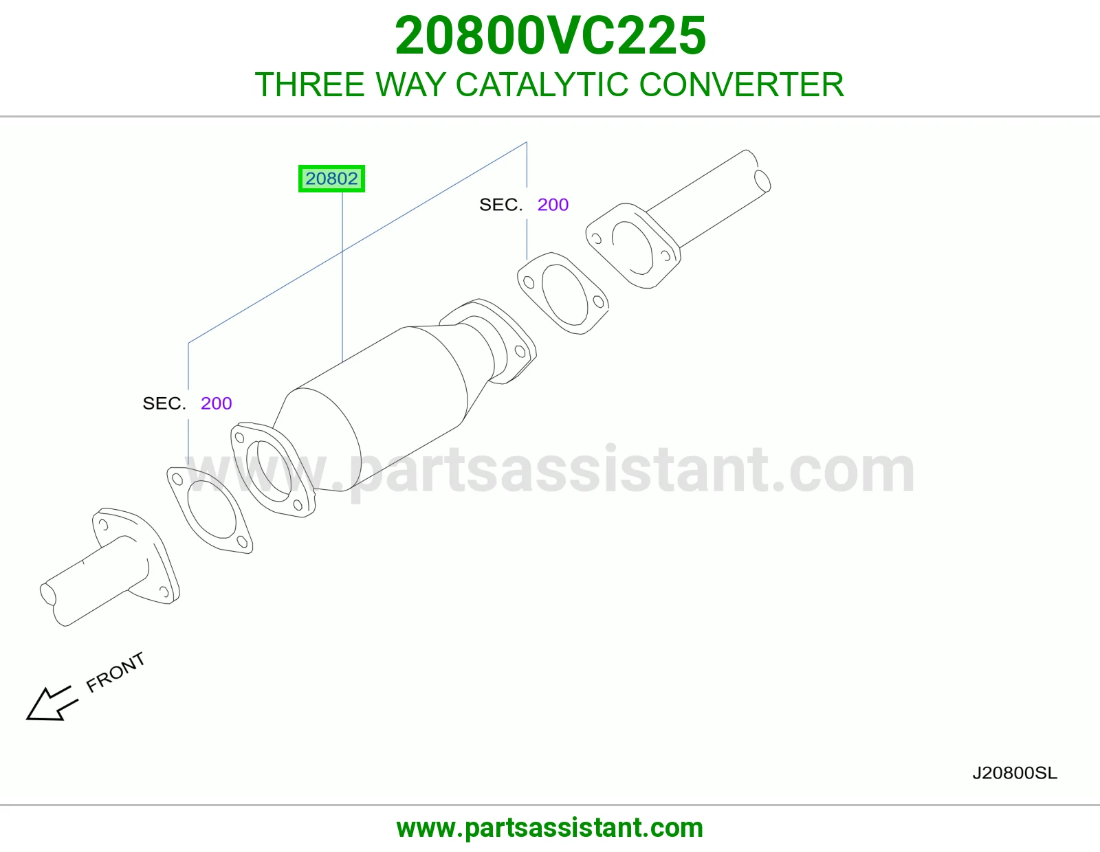 دبه فلتر شكمان 20800VC225