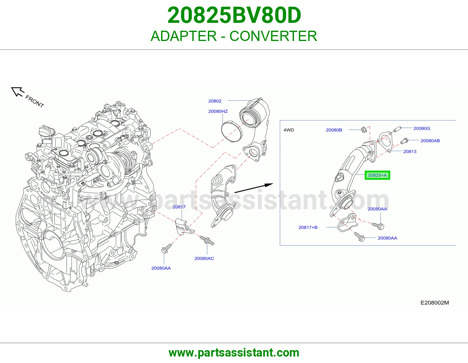 وصلة محول 20825BV80D
