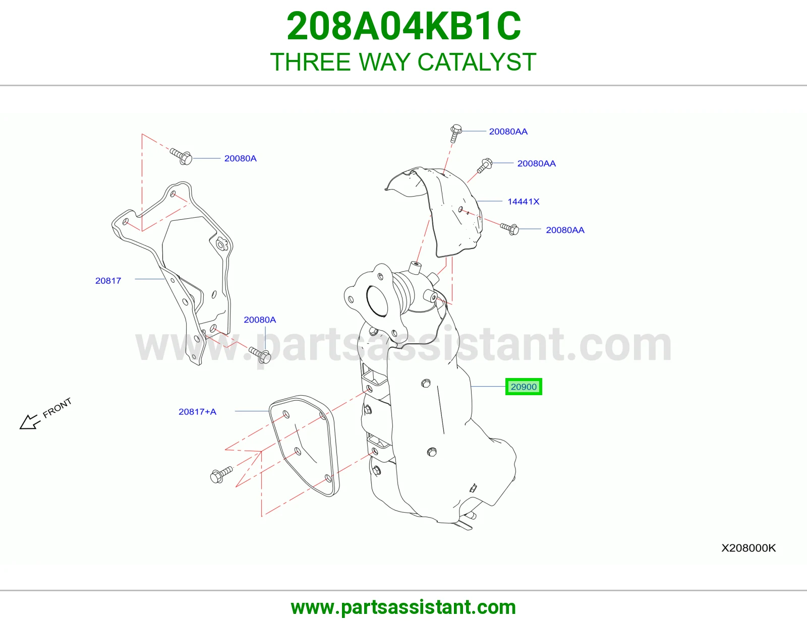 دبه فلتر شكمان 208A04KB1C