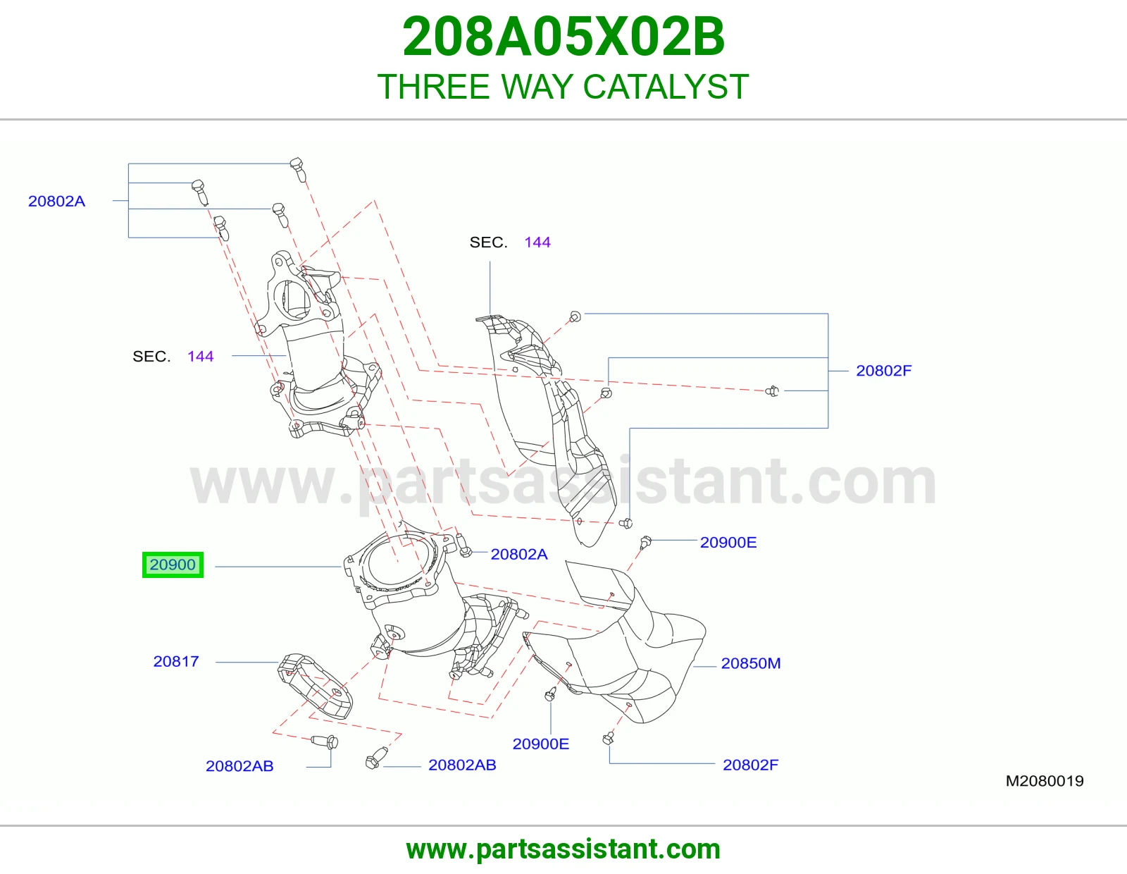 دبه فلتر شكمان 208A05X02B