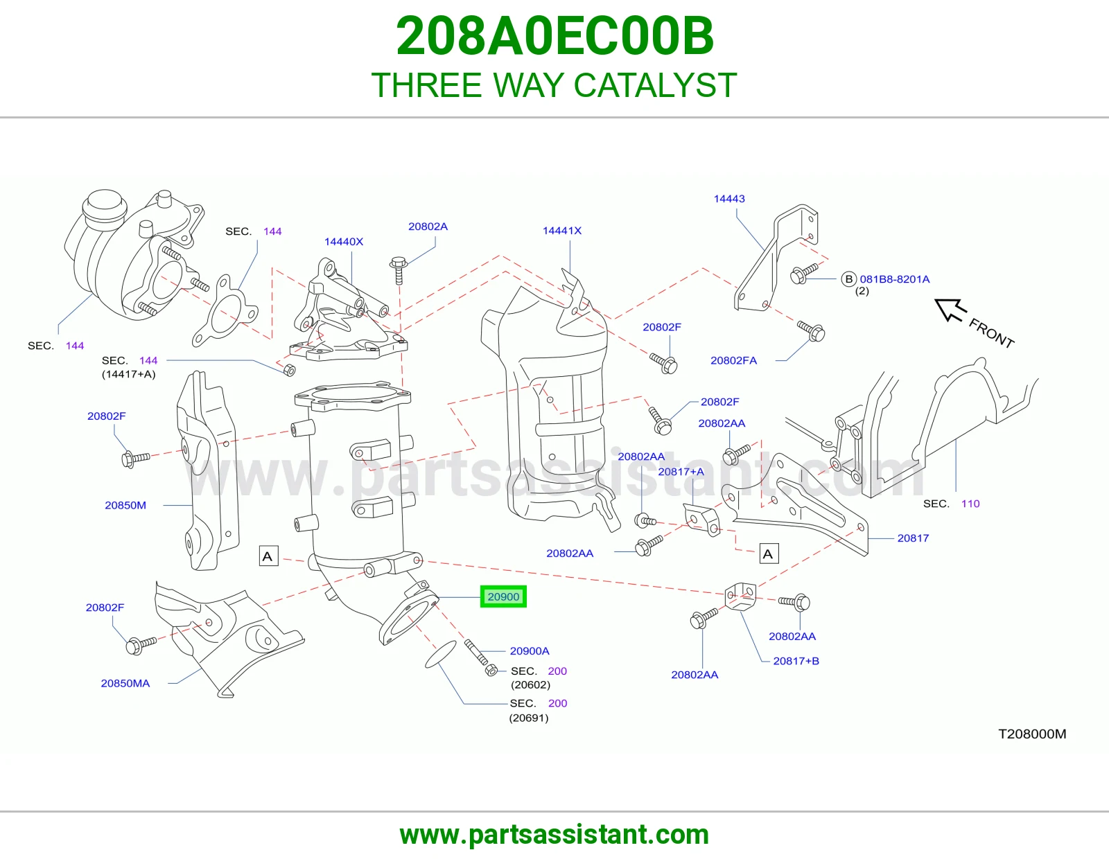 دبه فلتر شكمان 208A0EC00B