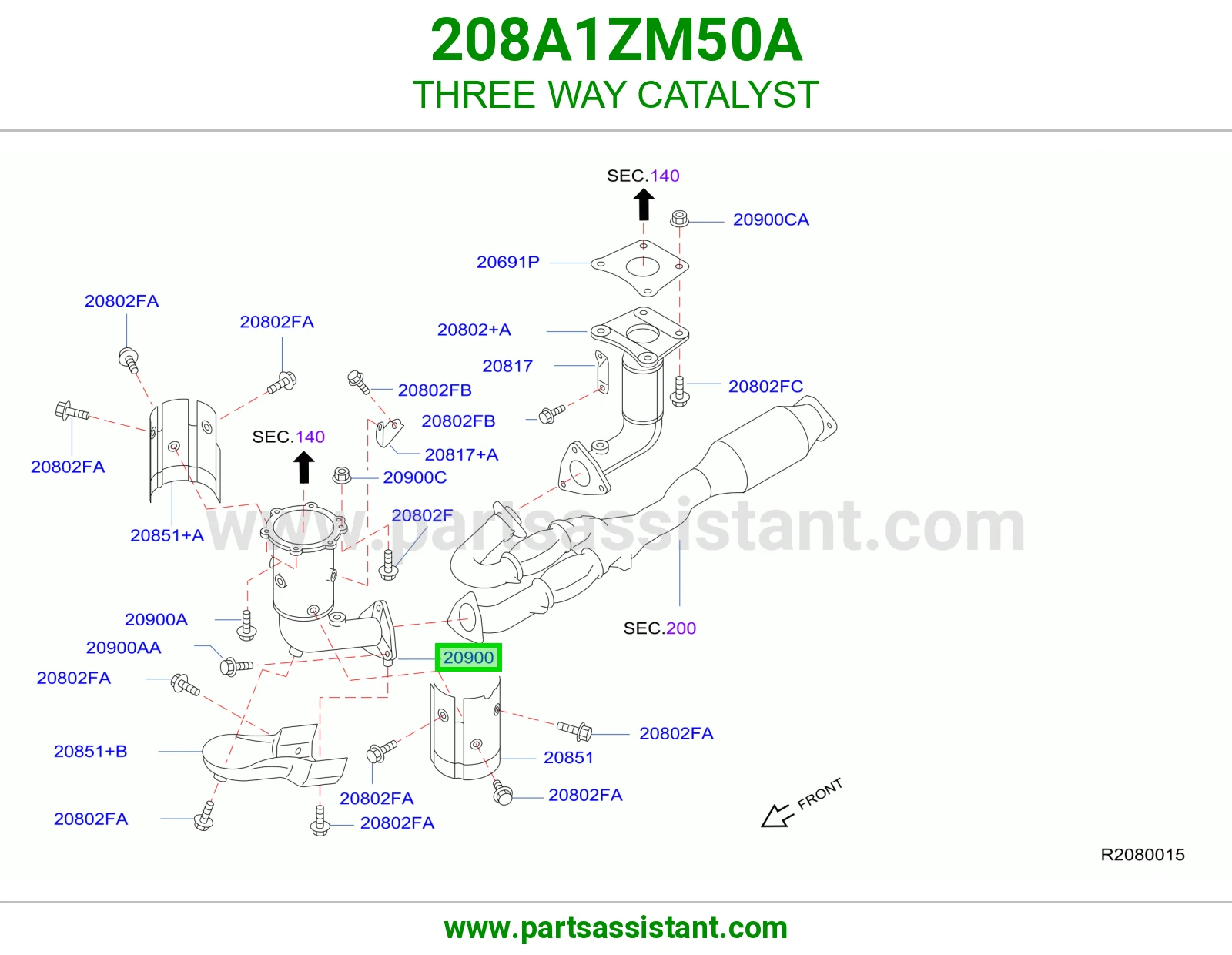 دبه فلتر شكمان 208A1ZM50A