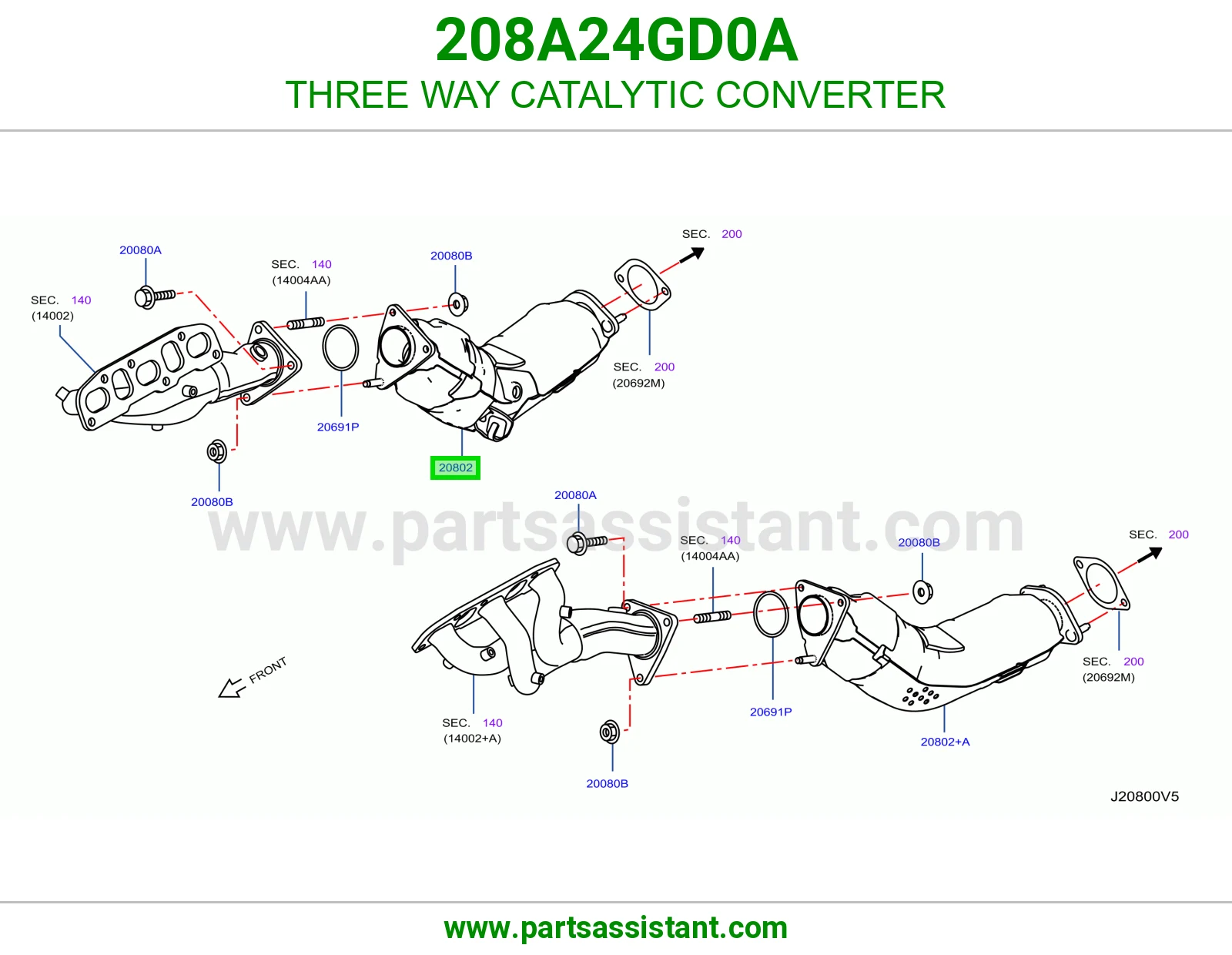 دبه فلتر شكمان 208A24GD0A