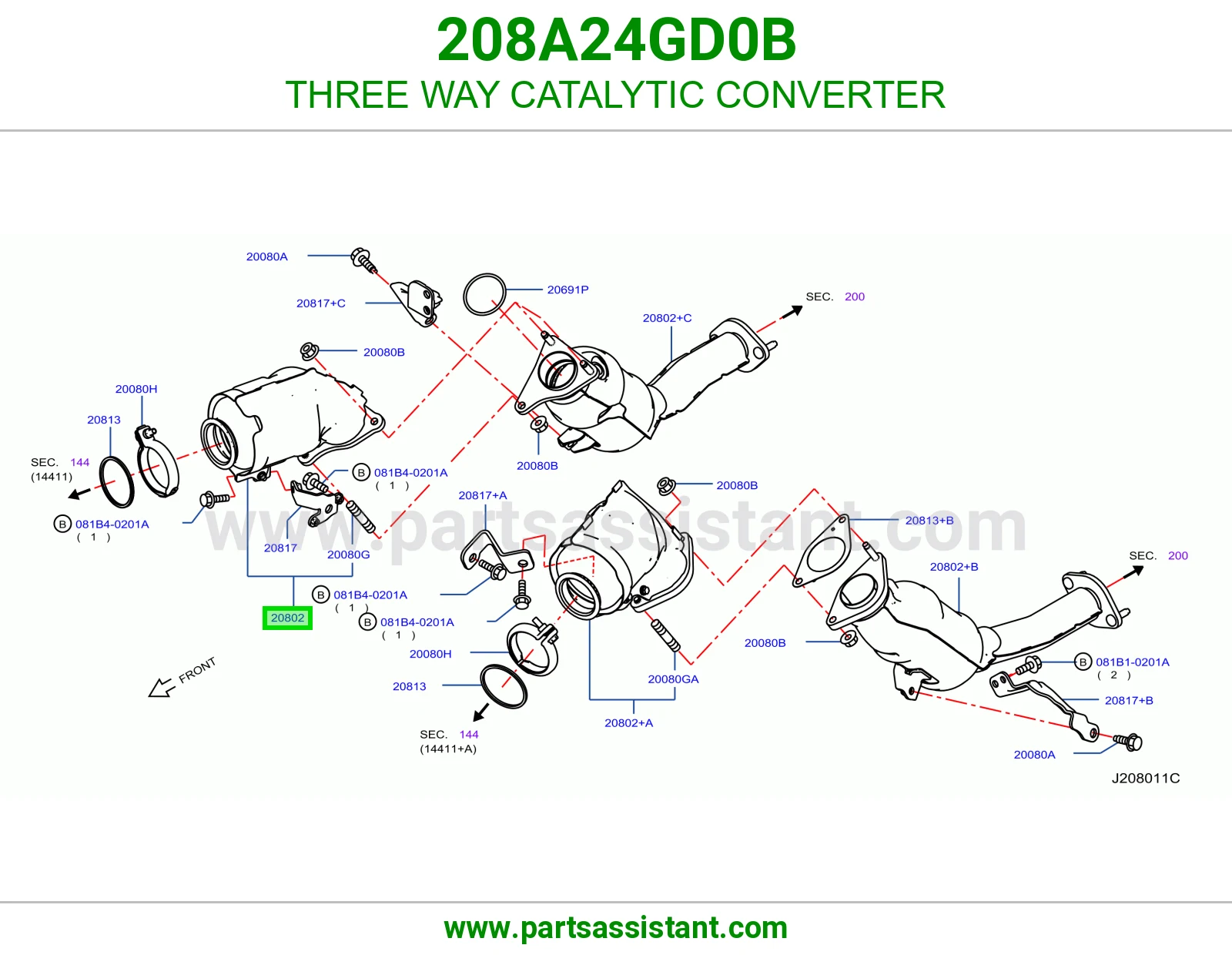 دبه فلتر شكمان 208A24GD0B