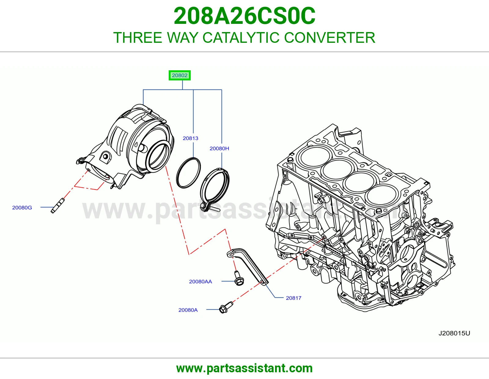 دبه فلتر شكمان 208A26CS0C