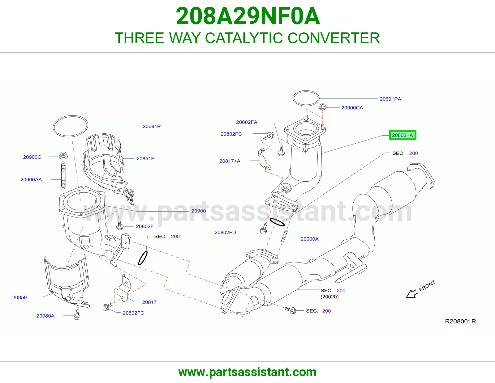 دبه فلتر شكمان 208A29NF0A