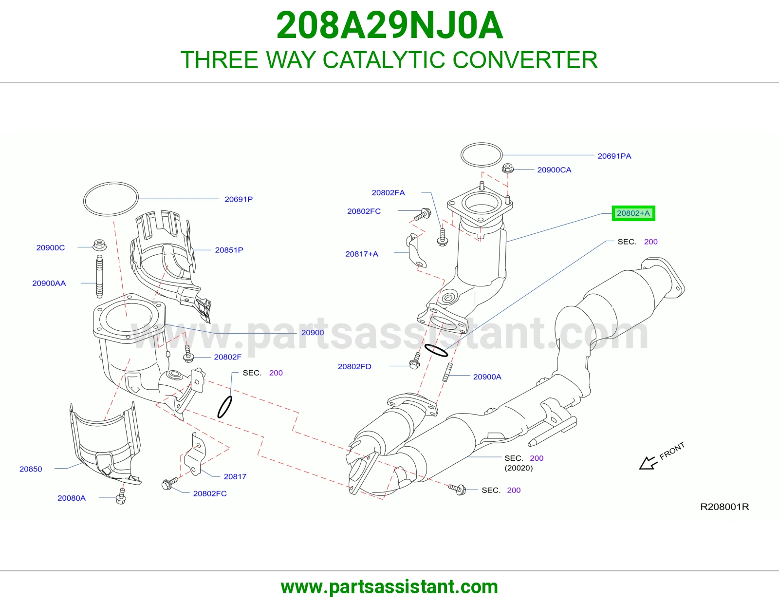دبه فلتر شكمان 208A29NJ0A