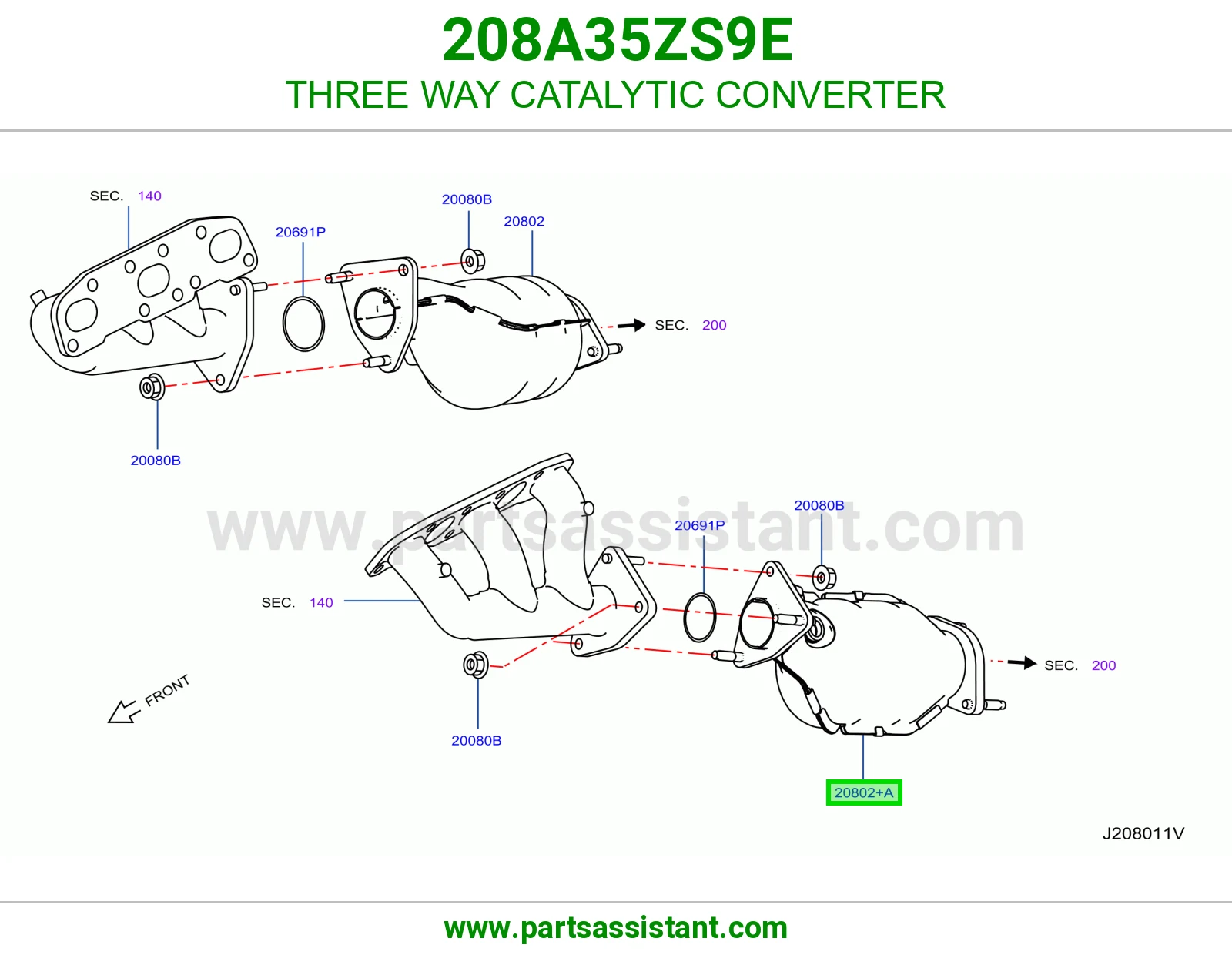 دبه فلتر شكمان 208A35ZS9E