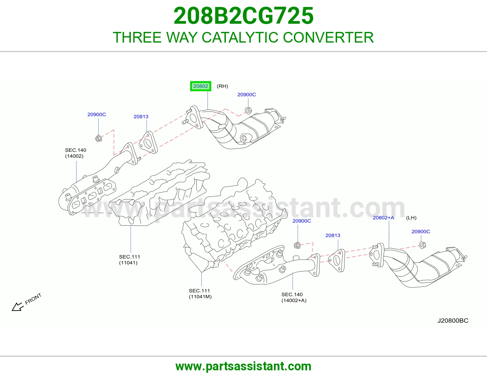 دبه فلتر شكمان 208B2CG725