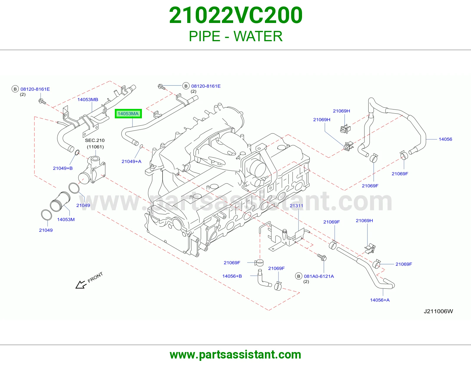 ماصوره ماء ثلاجه 21022VC200
