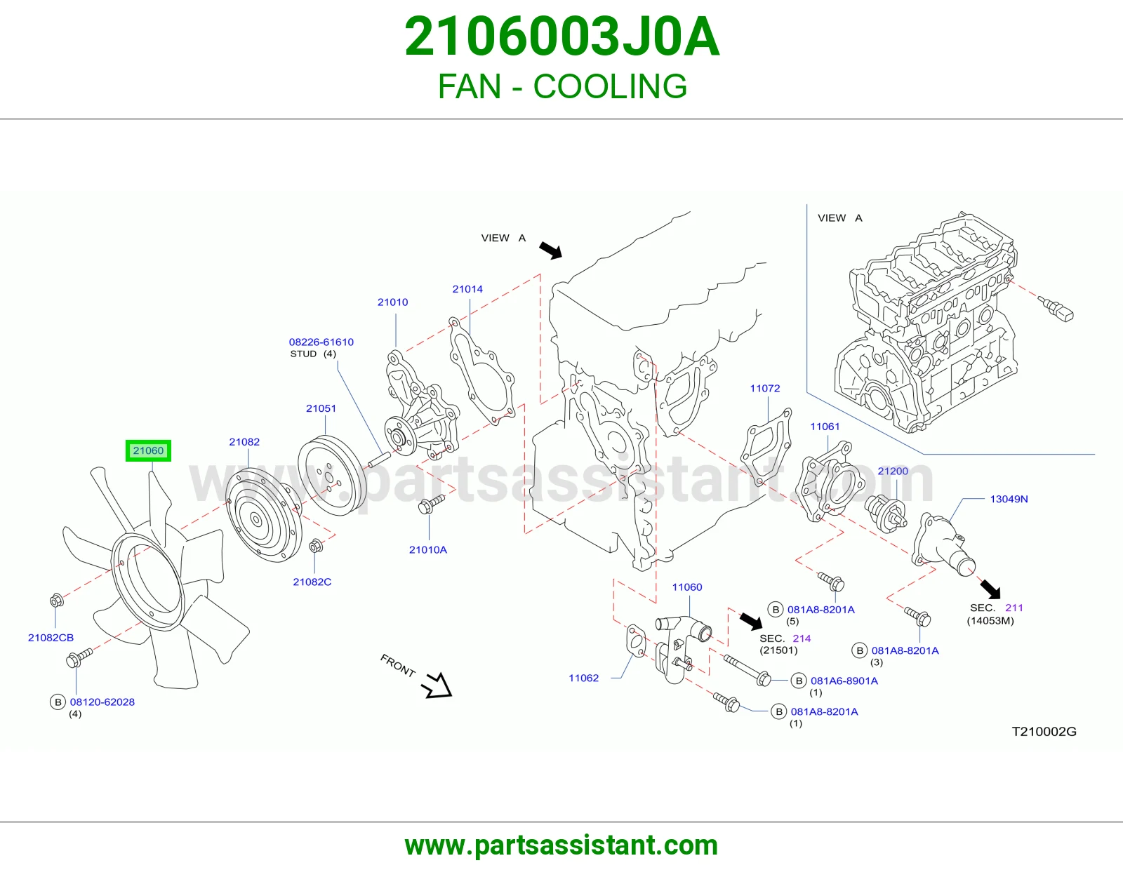 FAN - COOLING 2106003J0A