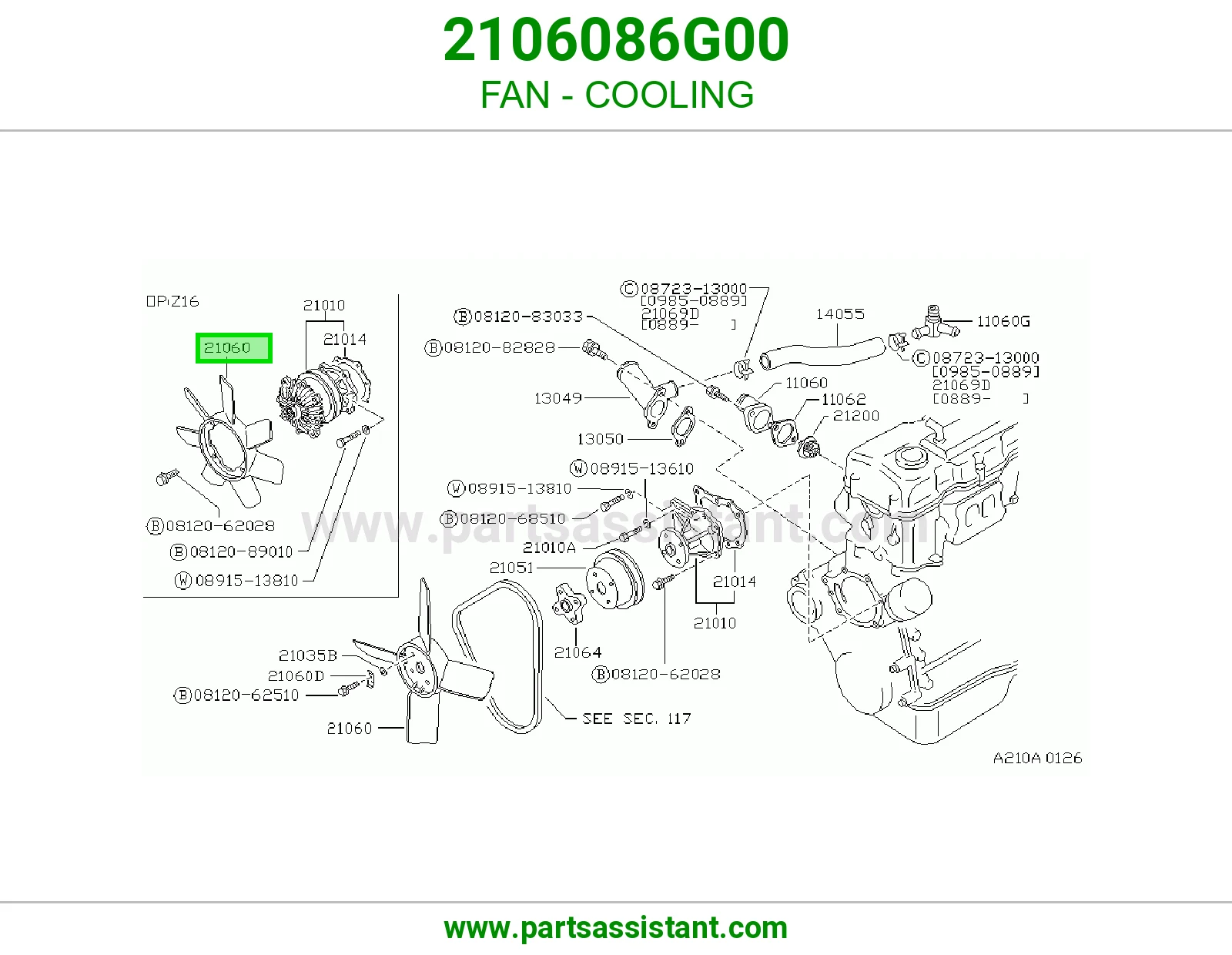 مروحه تماتيك مكينه 2106086G00