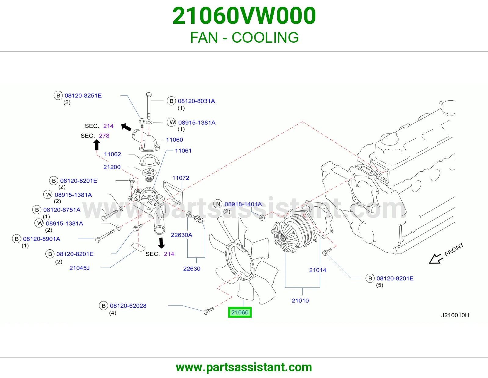 مروحه تماتيك مكينه 21060VW000