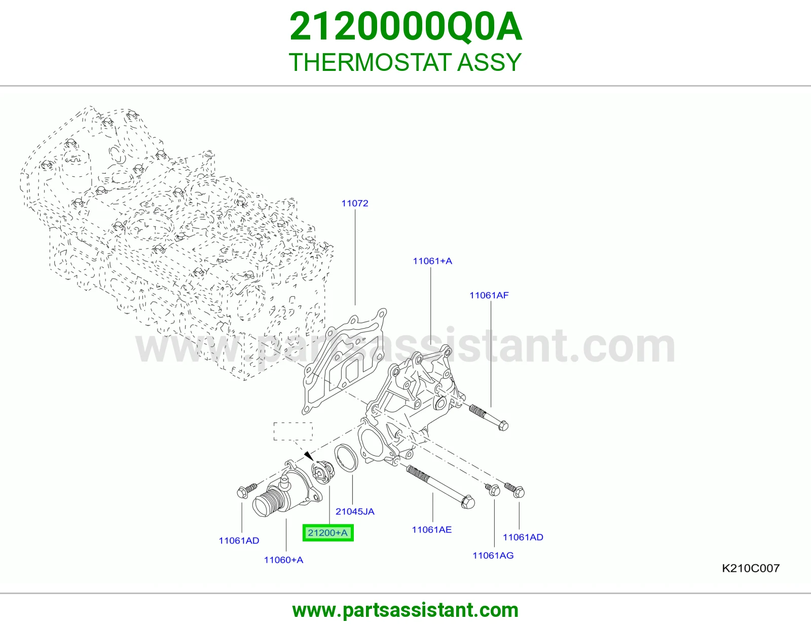 بلف حراره ماء 2120000Q0A