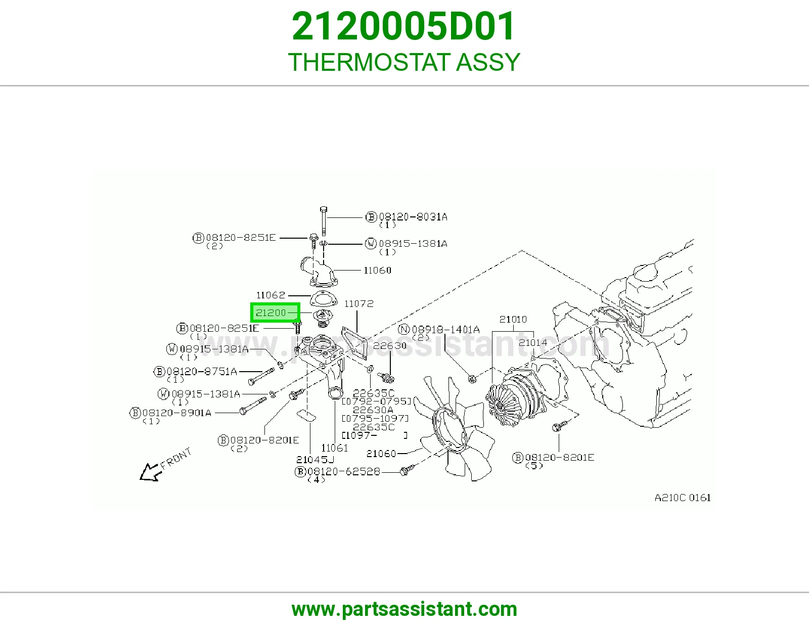 بلف حراره ماء 2120005D01