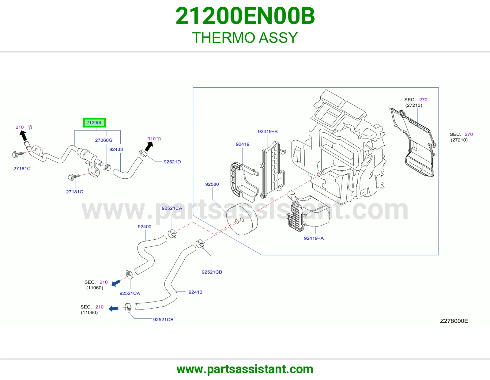 بلف حرارة كامل 21200EN00B
