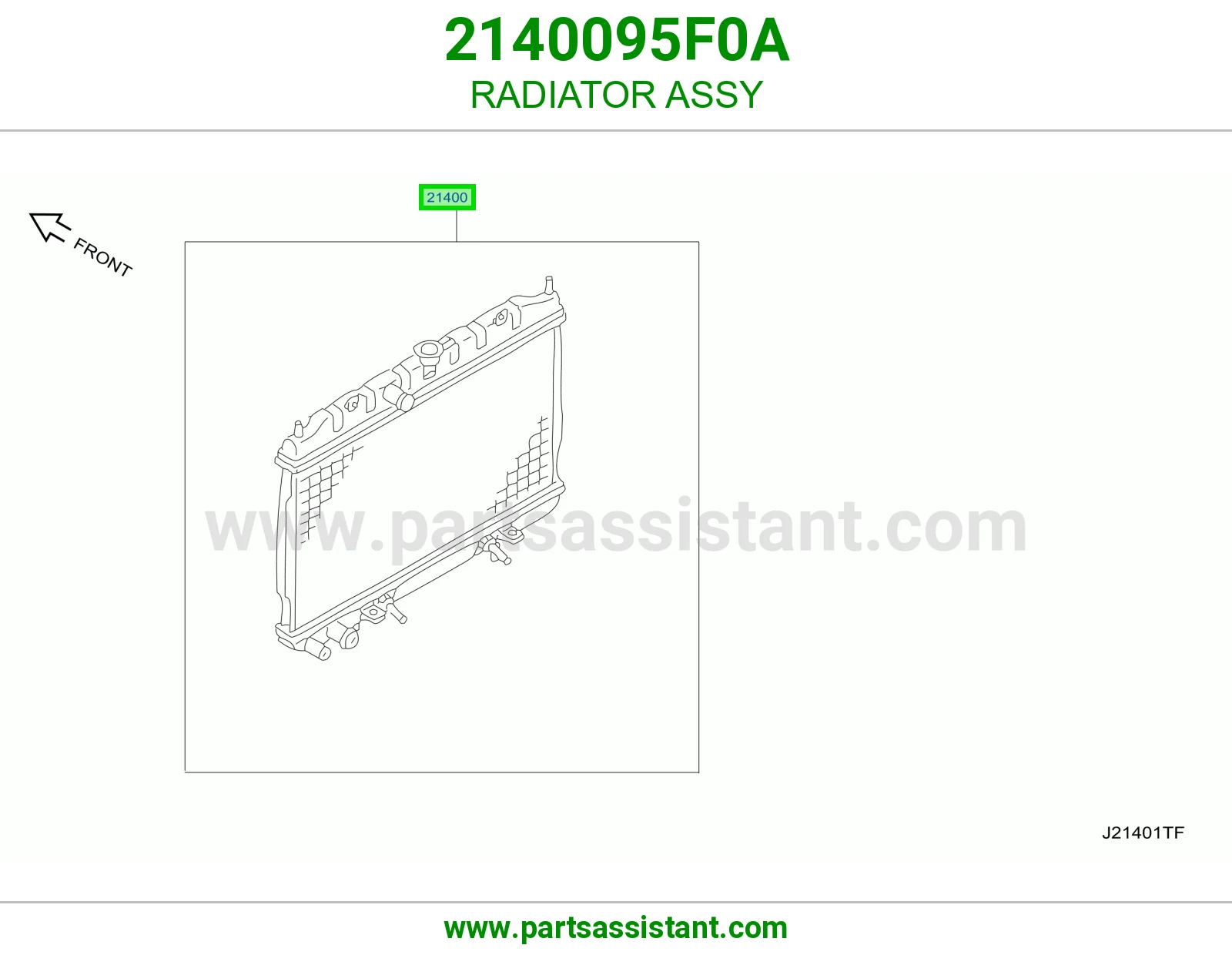 رديتر ماء مكينه 2140095F0A