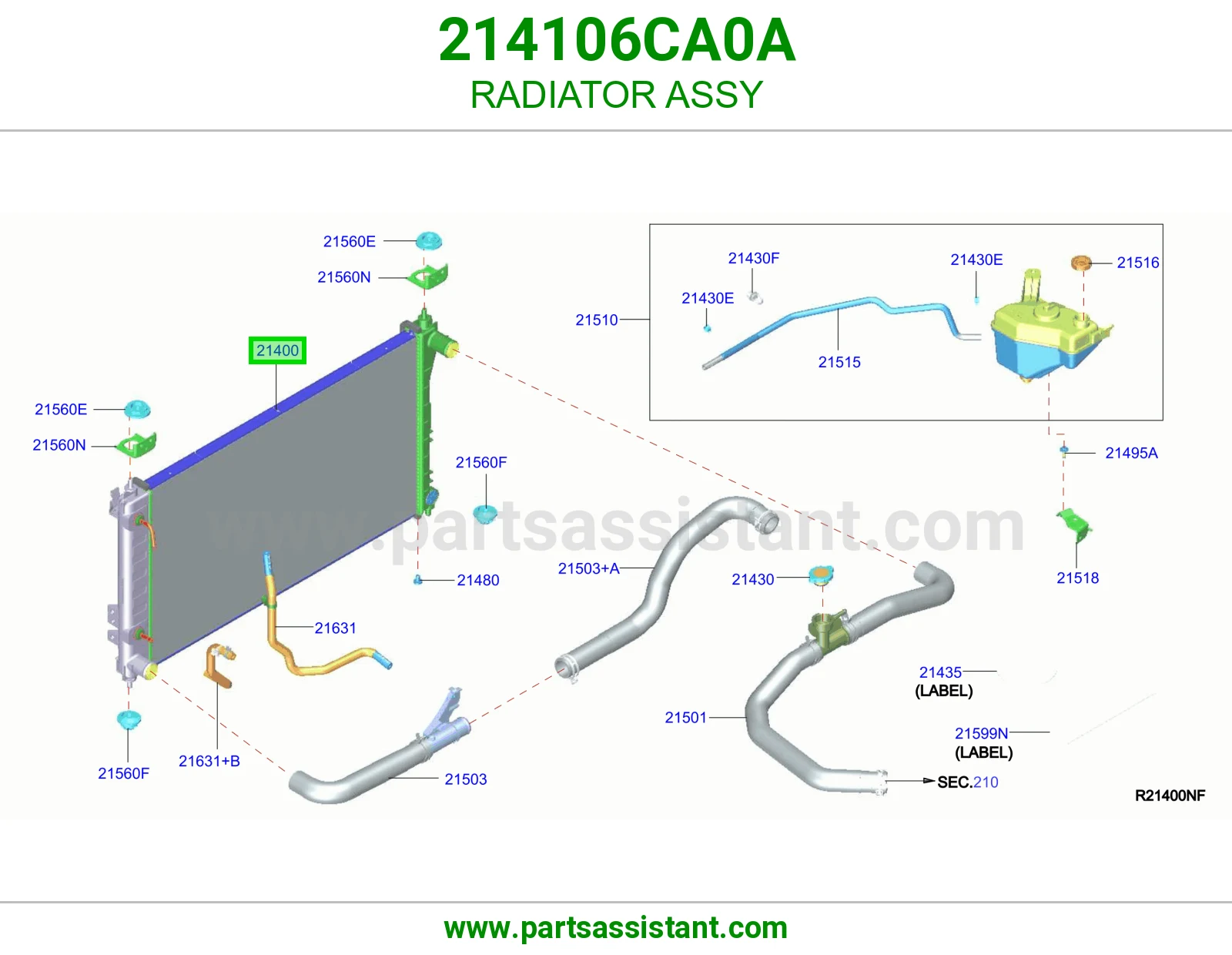 رديتر ماء مكينه 214106CA0A