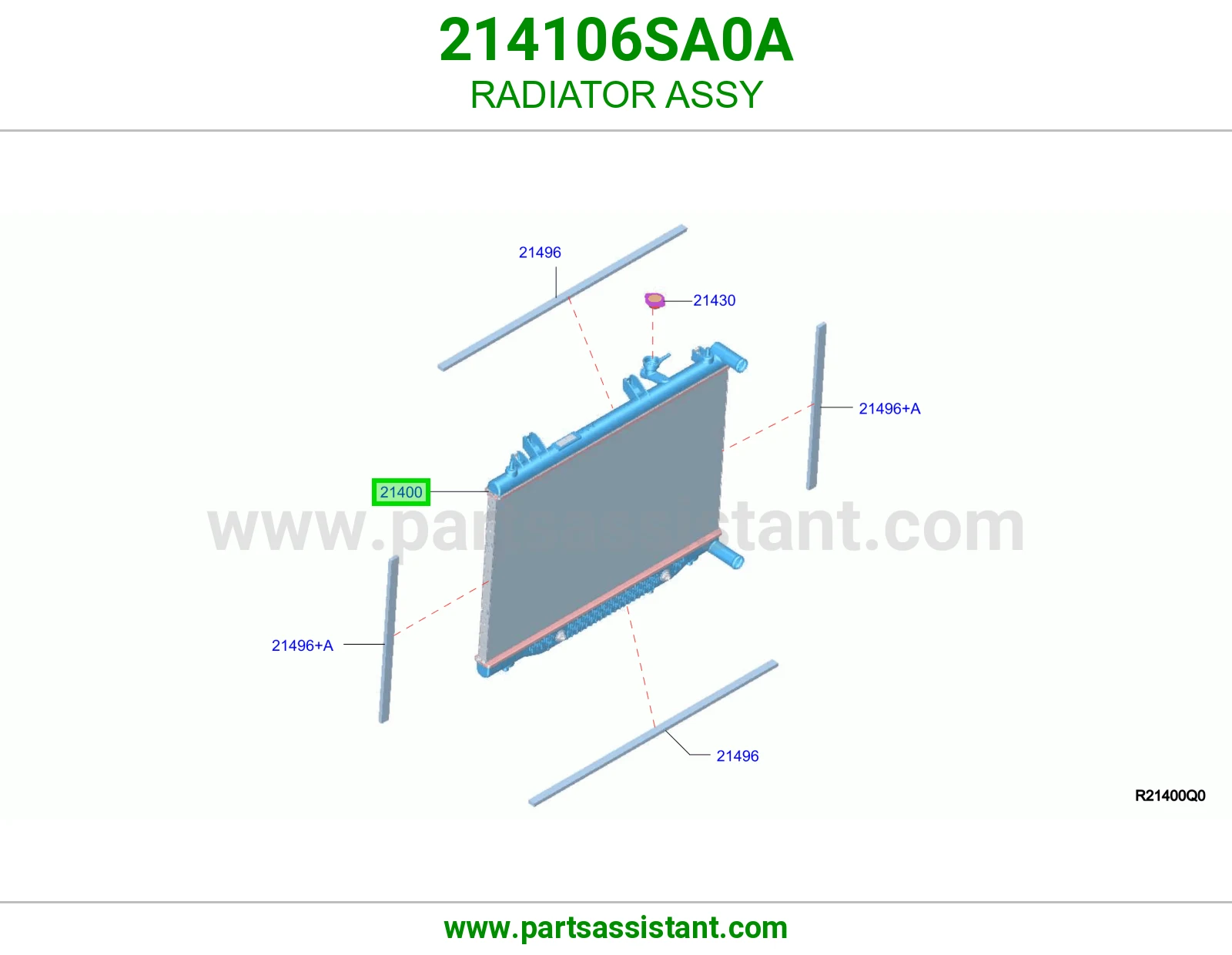 رديتر ماء مكينه 214106SA0A