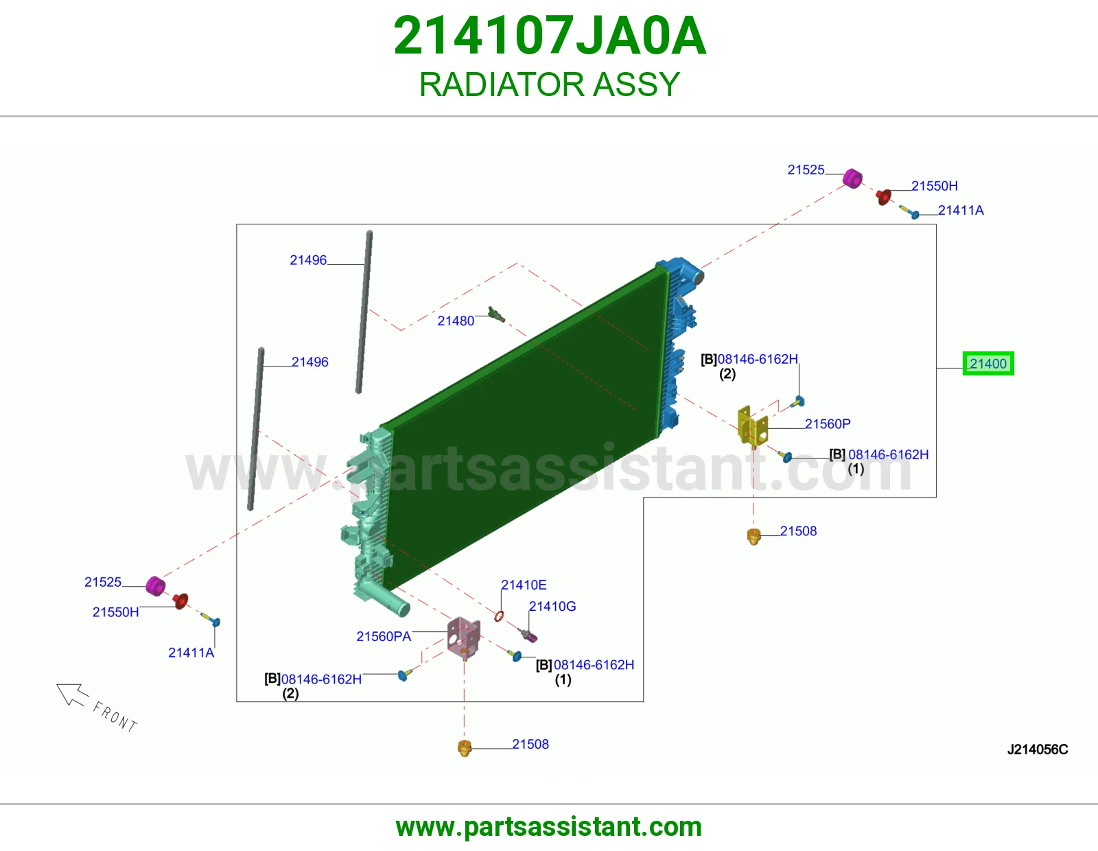 رديتر ماء مكينه 214107JA0A