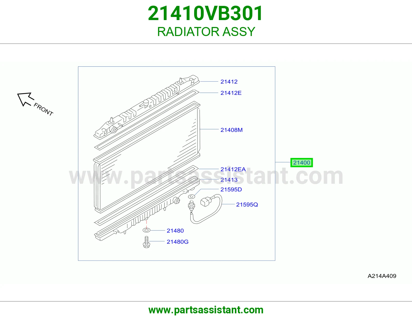 RADIATOR ASSY 21410VB301