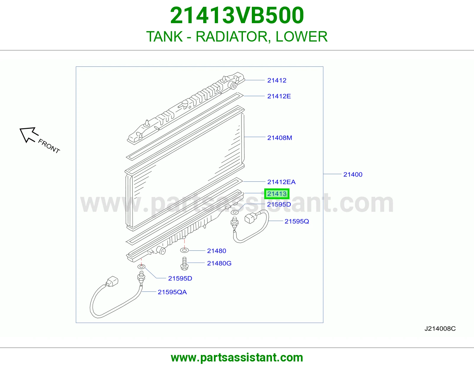 طبله رديتر ماء تحت 21413VB500