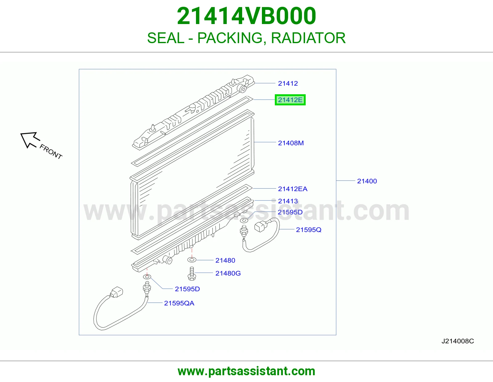 طبله رديتر ماء فوق 21414VB000