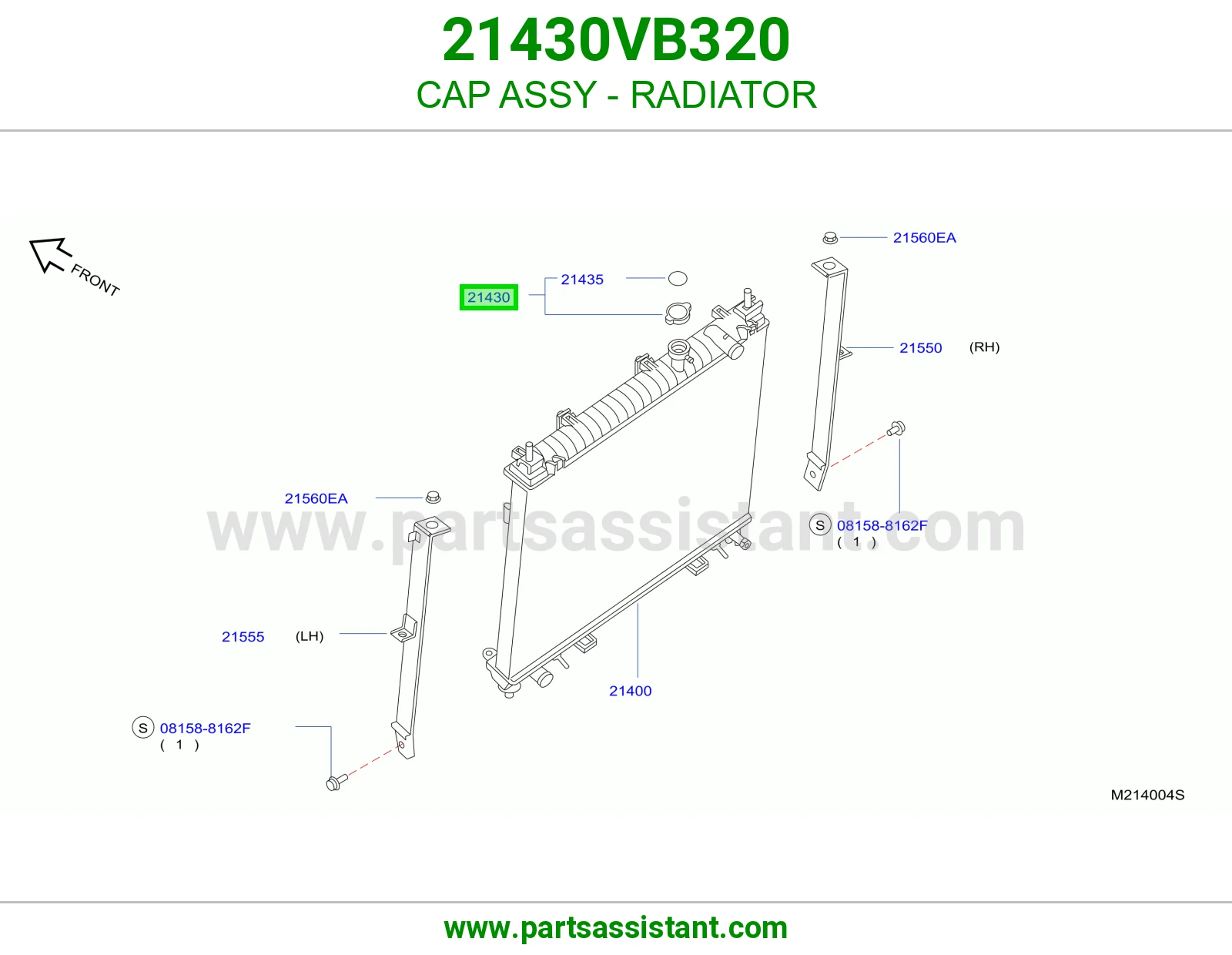 غطا رديتر 21430VB320