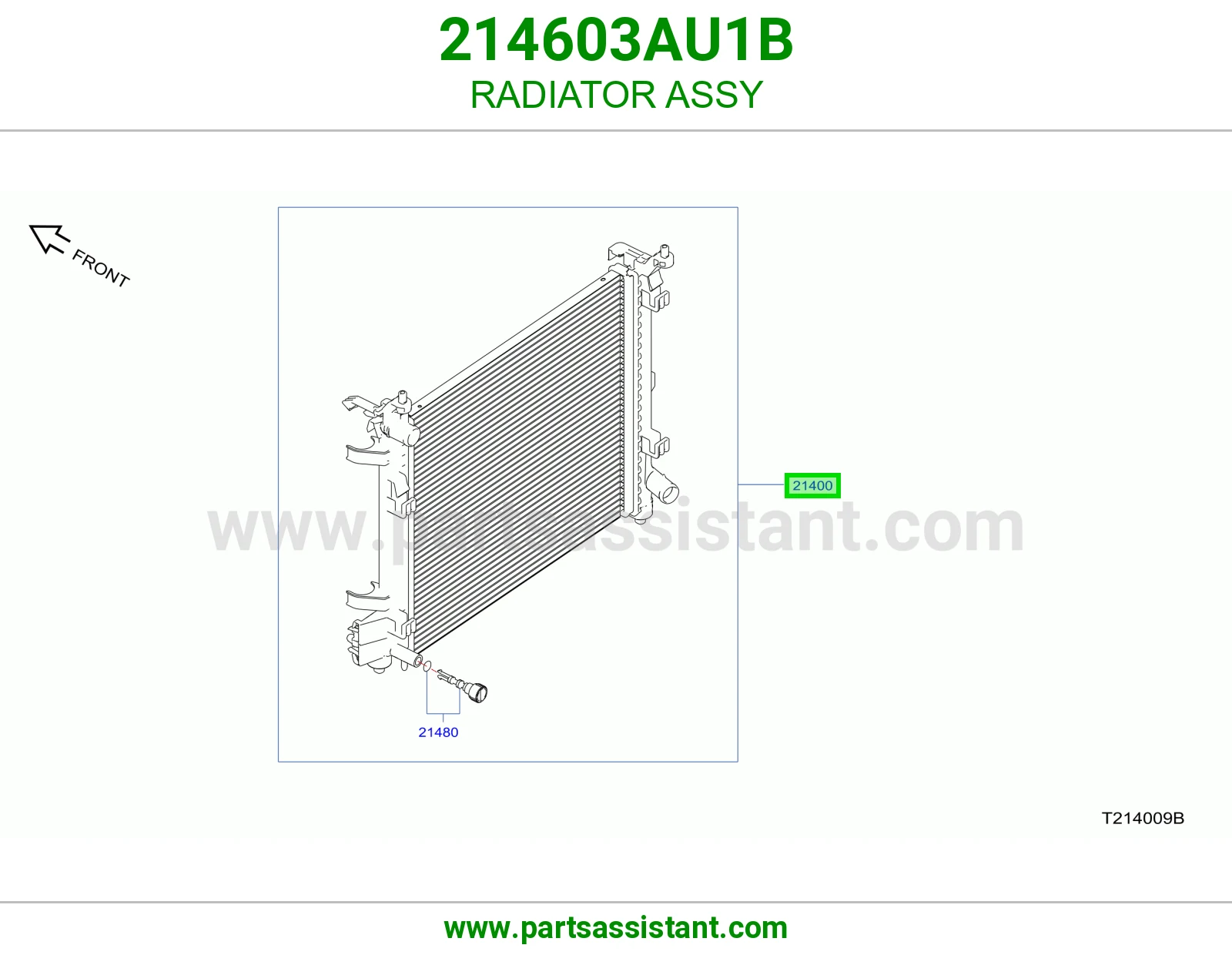 رديتر ماء مكينه 214603AU1B