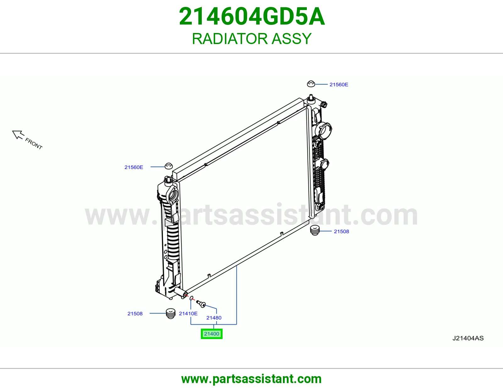 رديتر ماء مكينه 214604GD5A