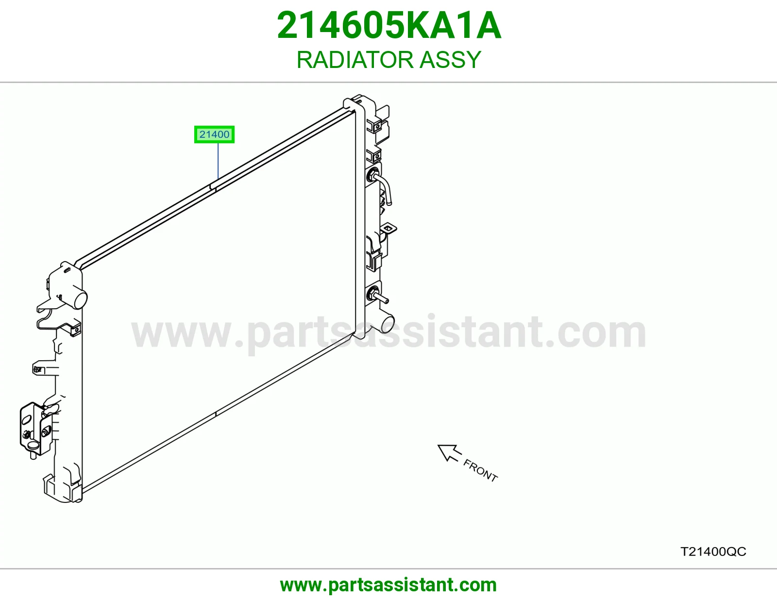 رديتر ماء مكينه 214605KA1A