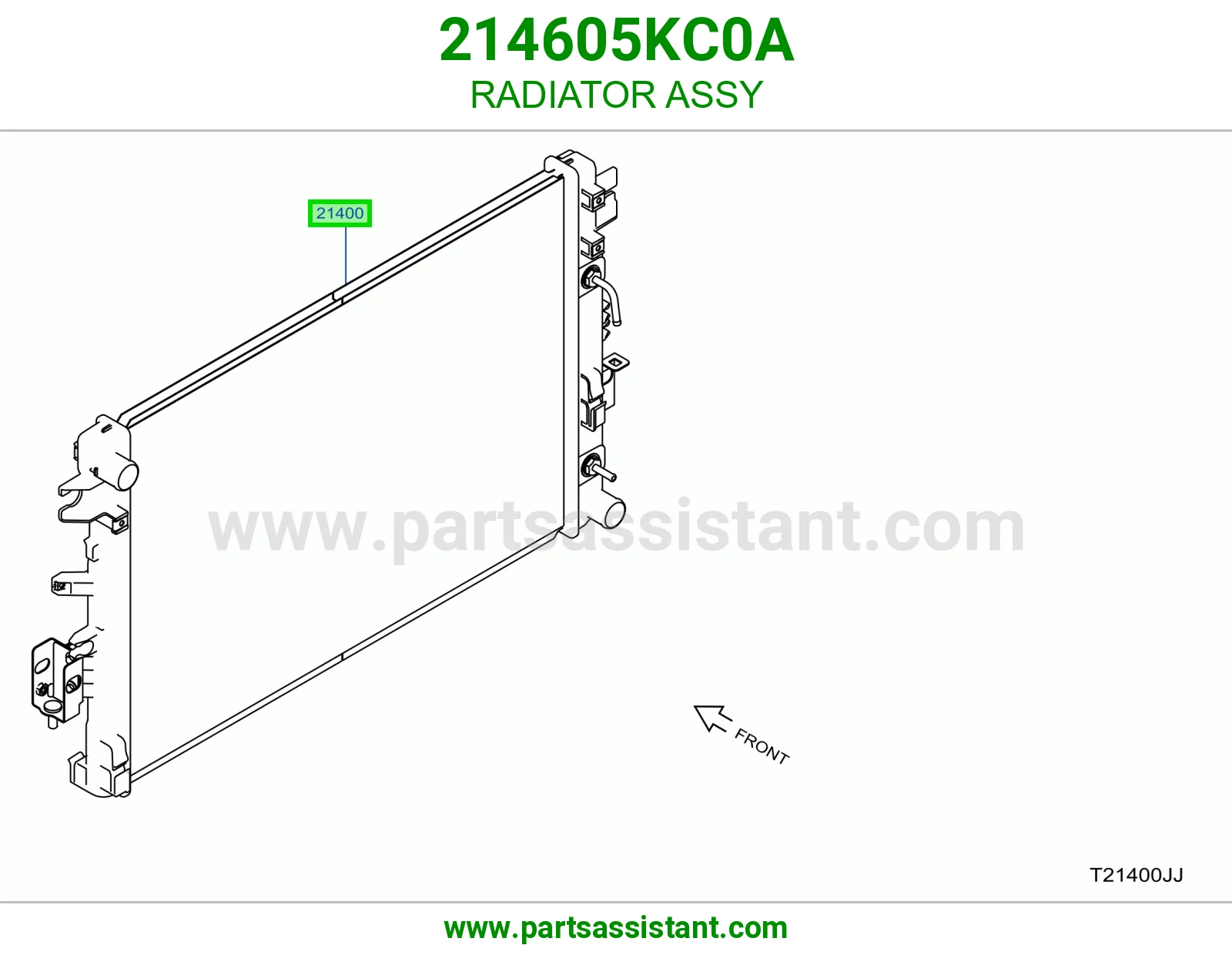 رديتر ماء مكينه 214605KC0A