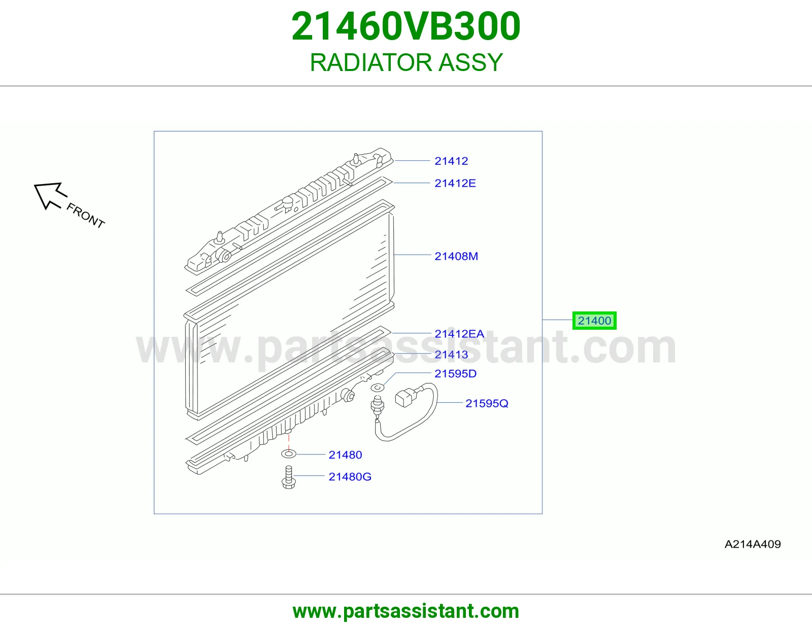 RADIATOR ASSY 21460VB300
