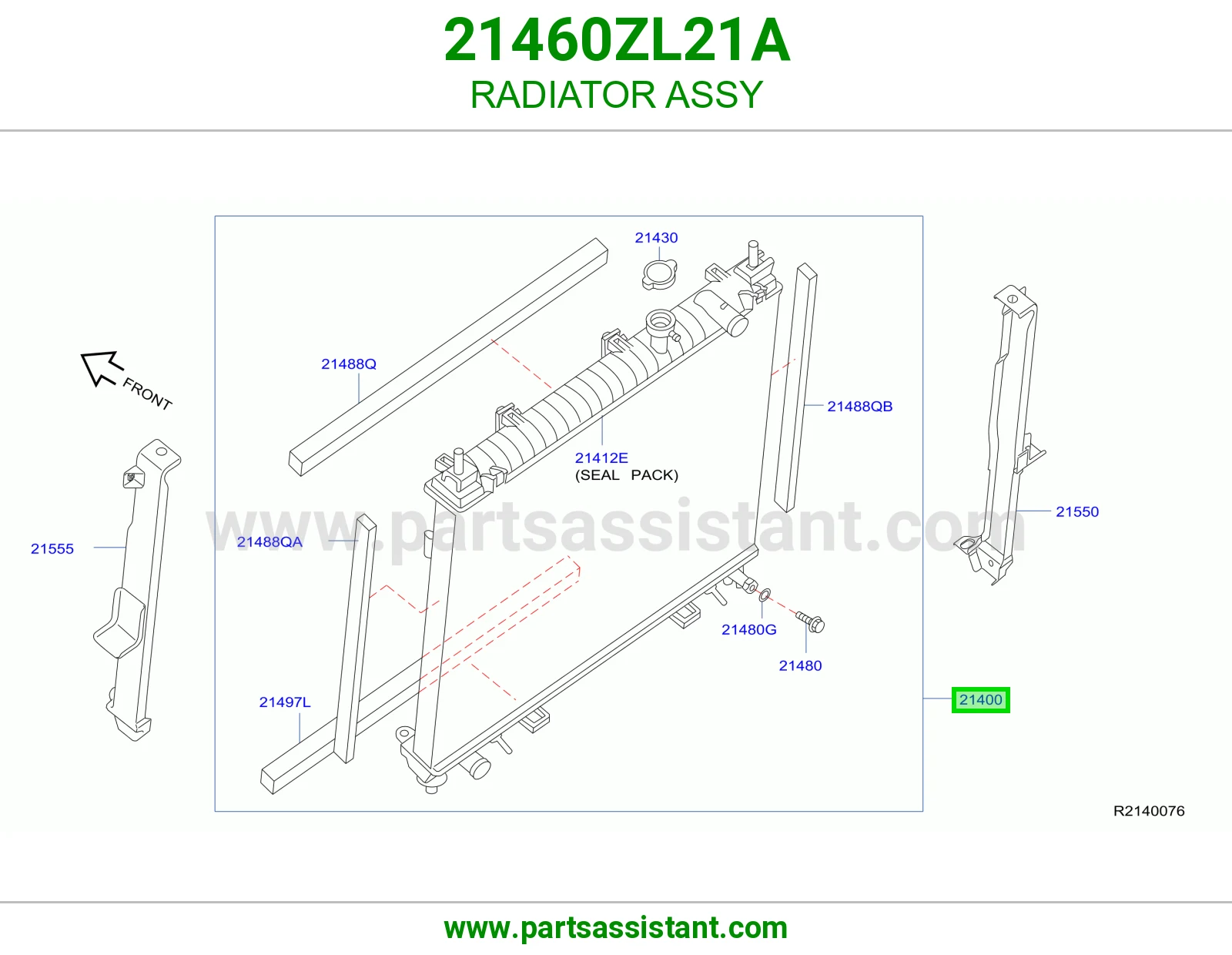RADIATOR ASSY 21460ZL21A
