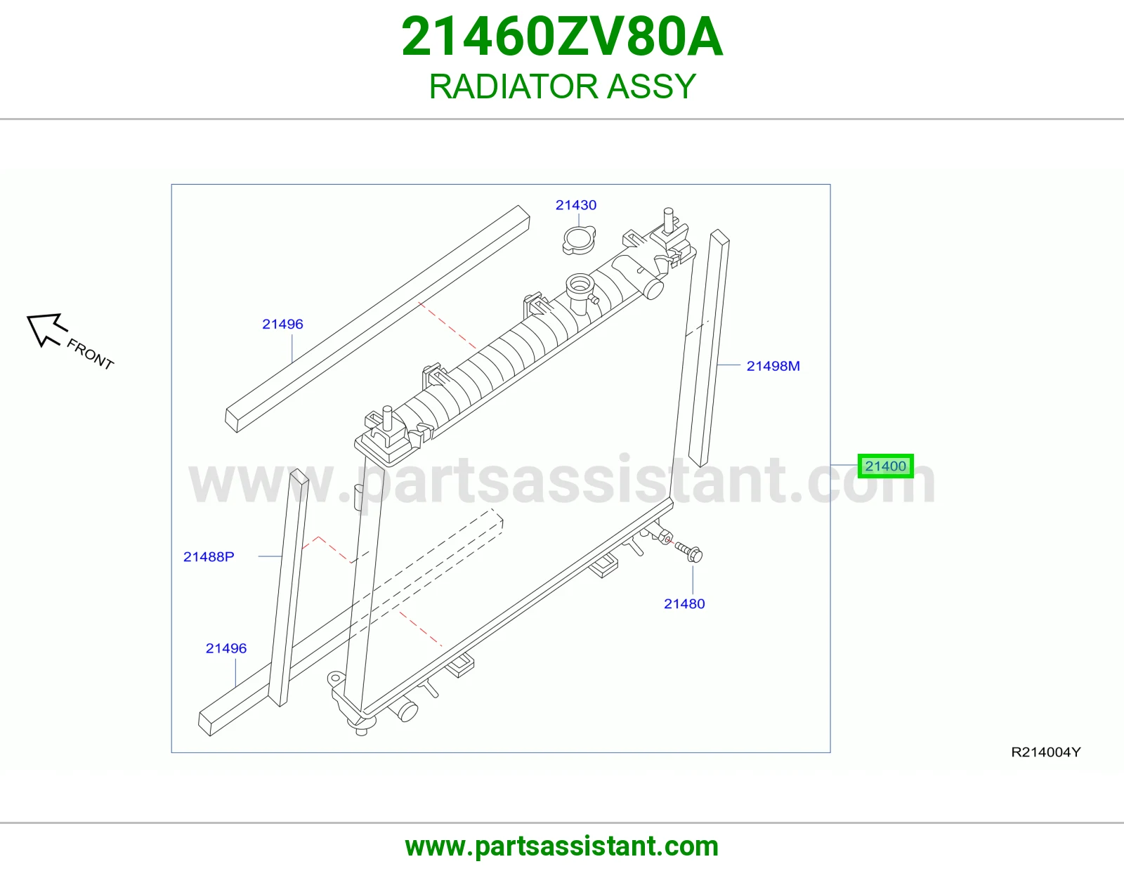 RADIATOR ASSY 21460ZV80A