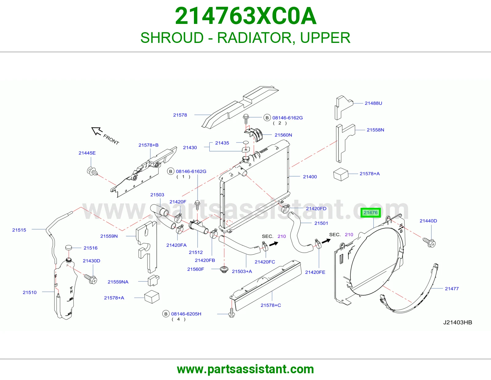 هوايه مروحه رديتر 214763XC0A
