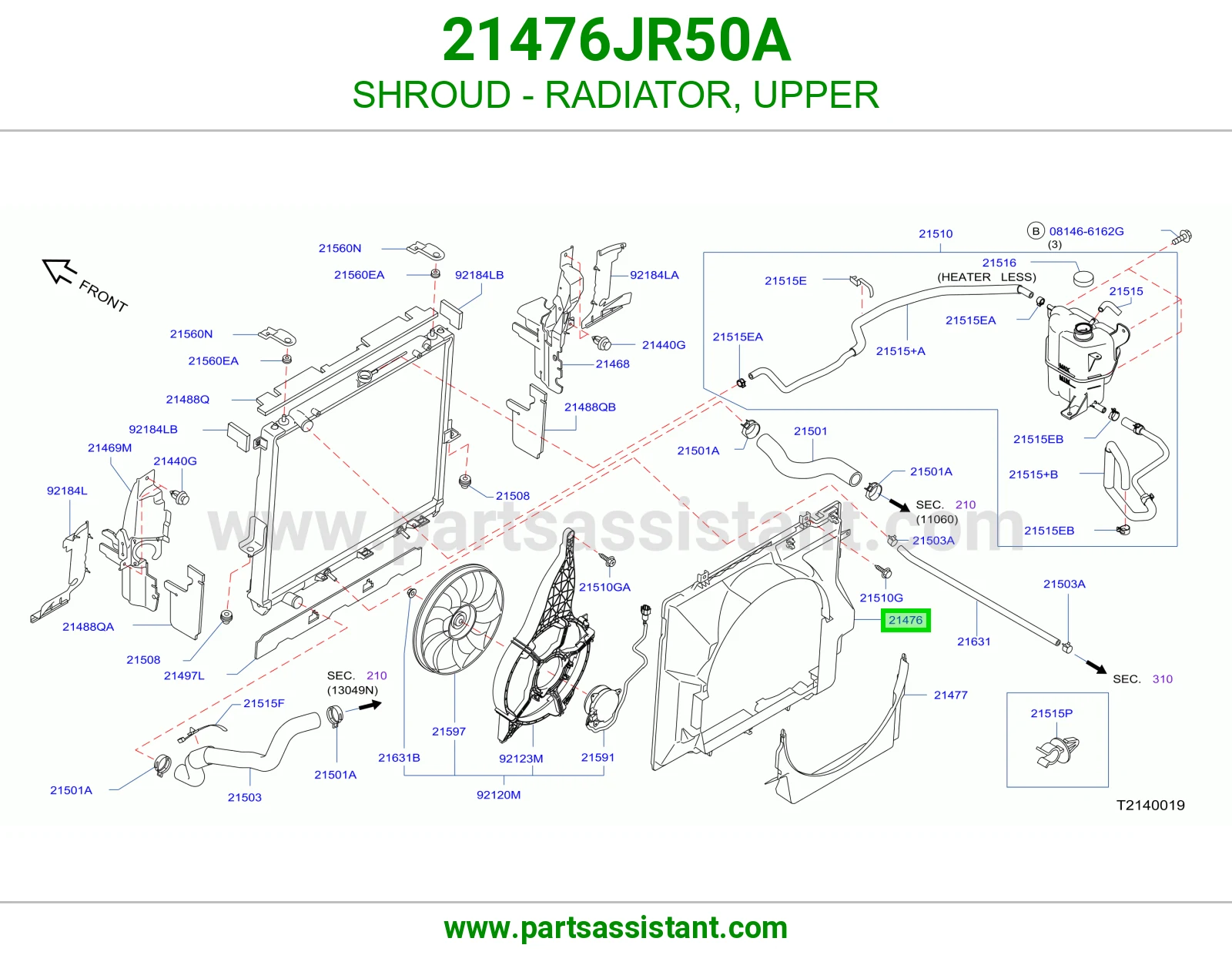 هوايه مروحه رديتر 21476JR50A