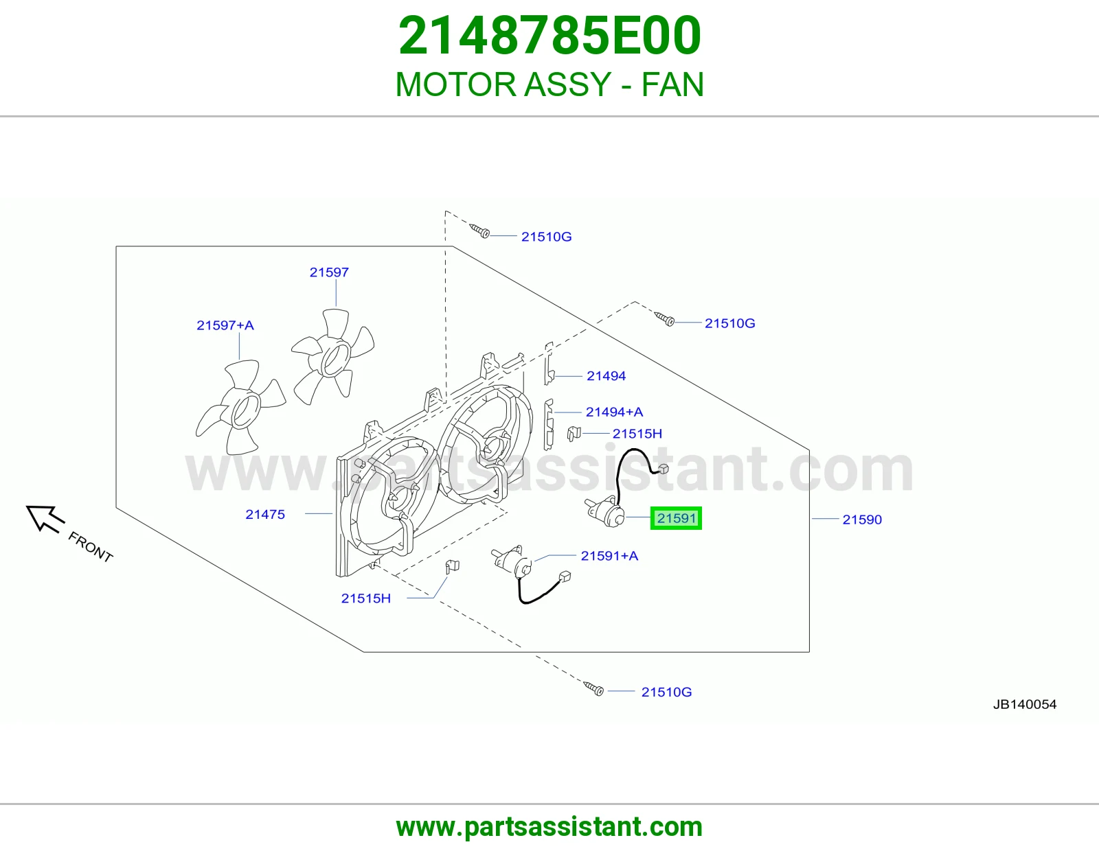 MOTOR ASSY - FAN 2148785E00