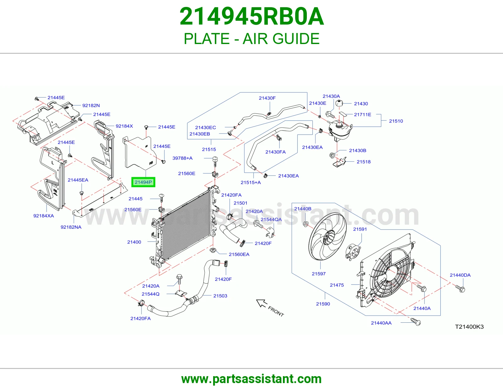 صاجة بلاستيك هواء 214945RB0A