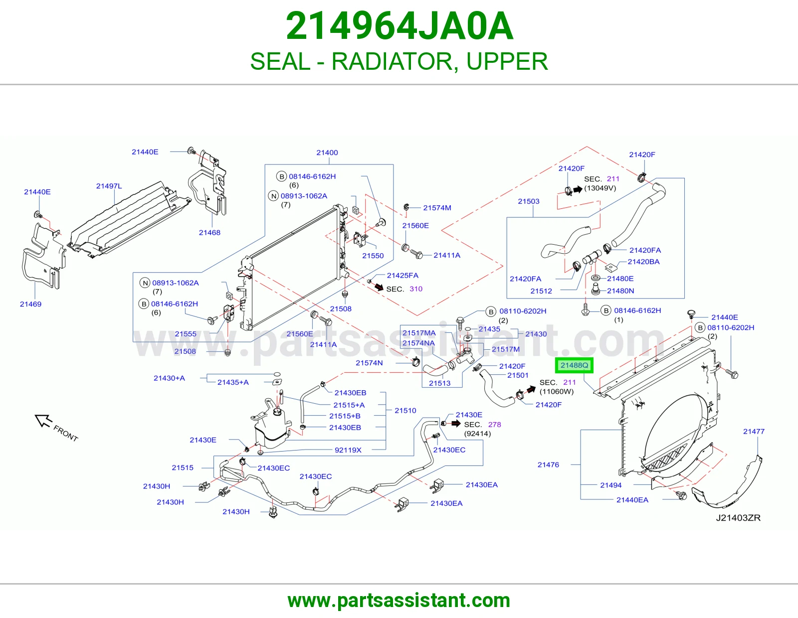 اسفنج رديتر فوق 214964JA0A