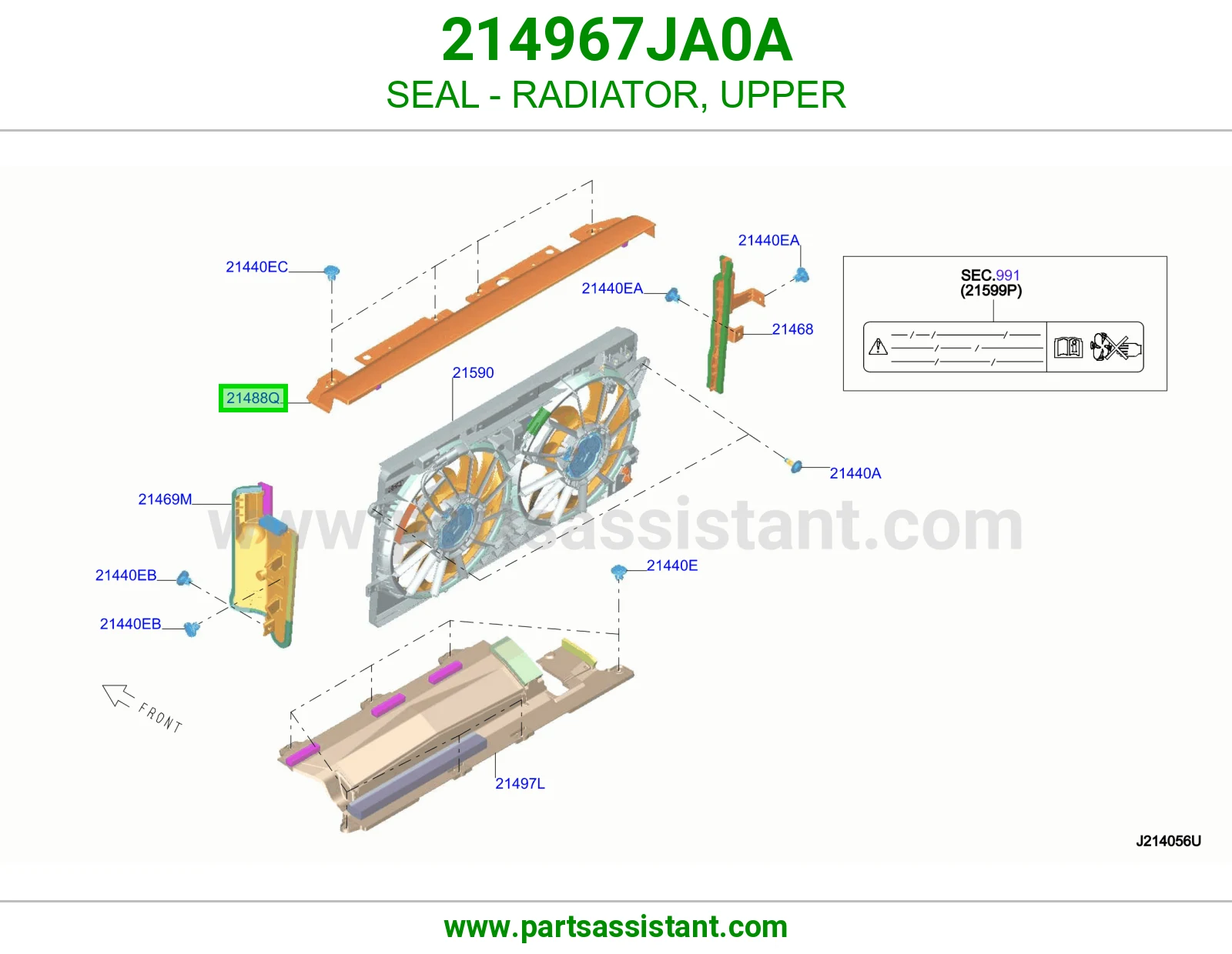 اسفنج رديتر فوق 214967JA0A