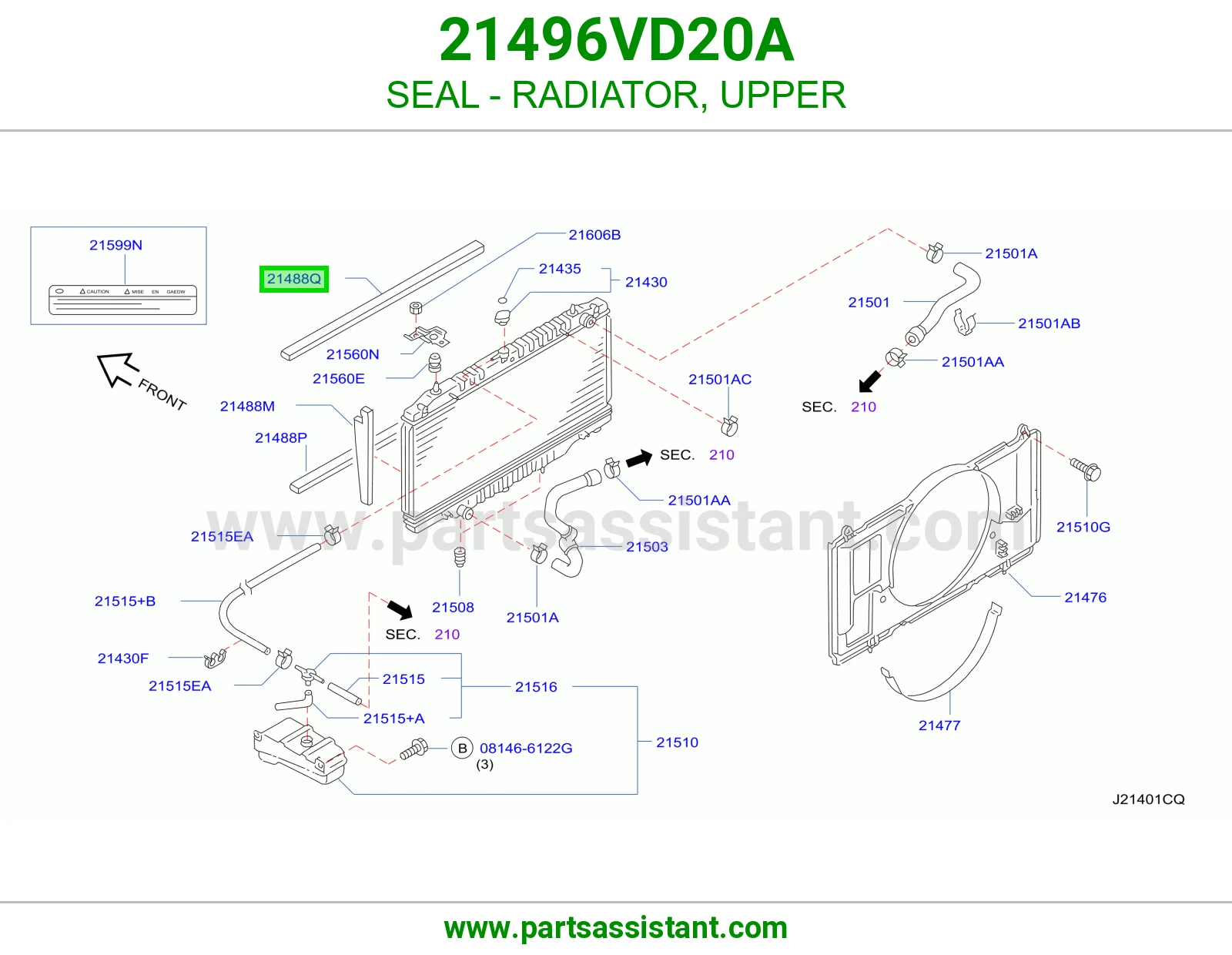 اسفنج رديتر فوق 21496VD20A
