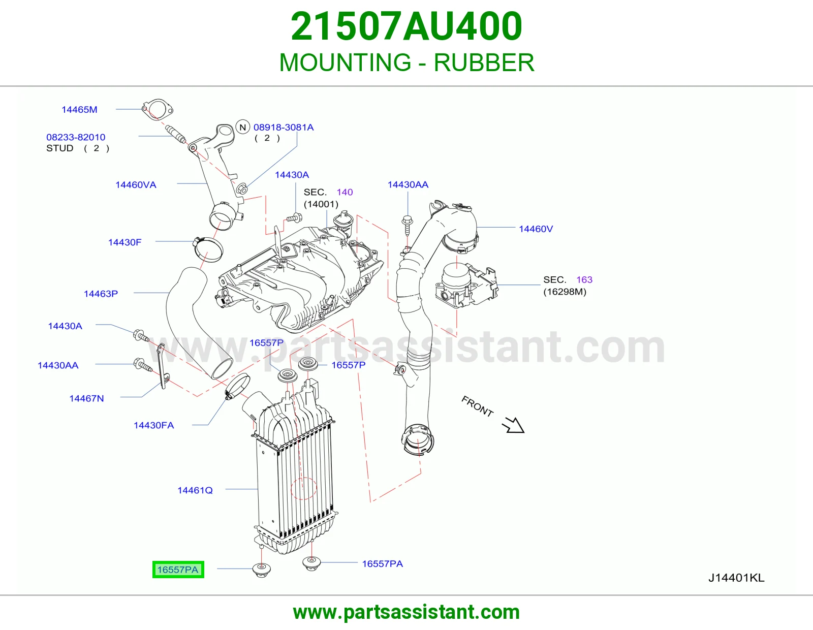 ربل كرسي رديتر ماء تحت 21507AU400